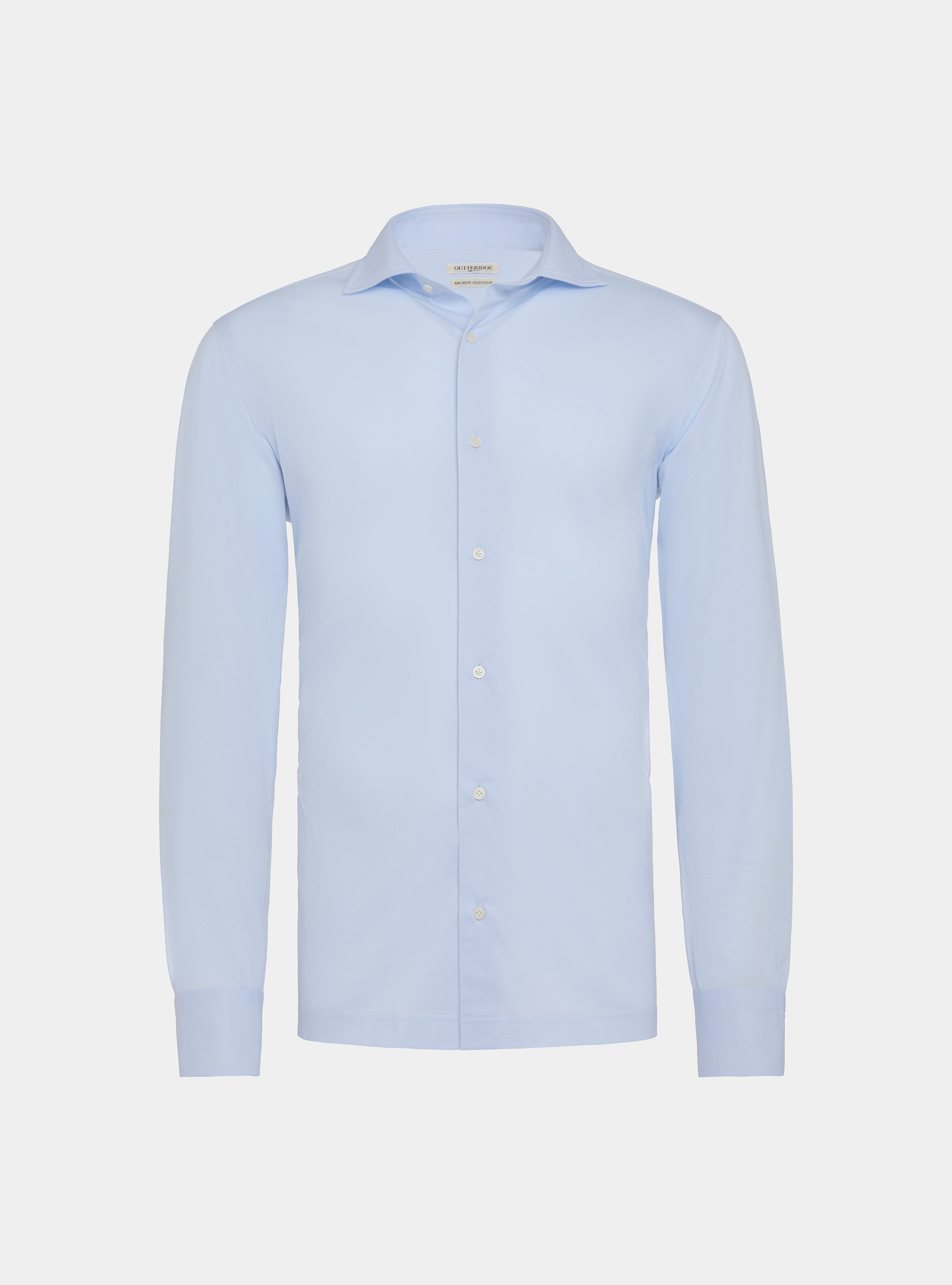 Camicia piquet in tessuto COOLMAX, AZZURRO