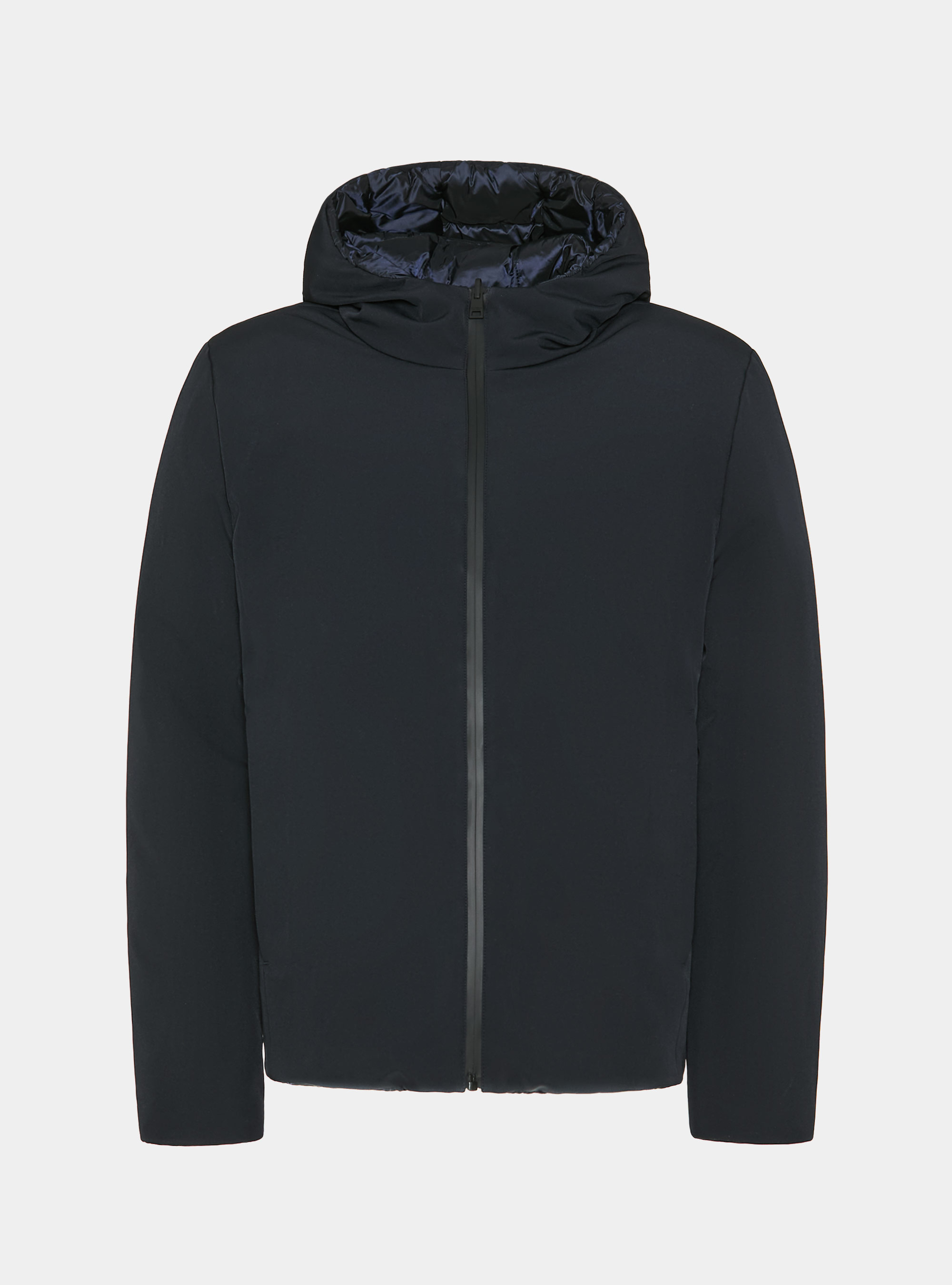 Giubbotto tecnico reversibile con cappuccio, BLU NAVY