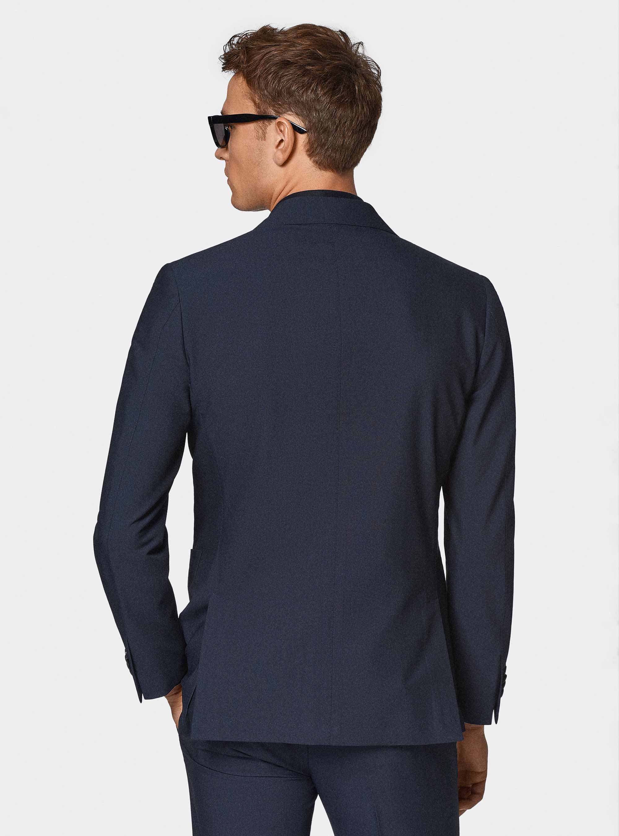 Giacca abito classico slim fit, BLU NAVY