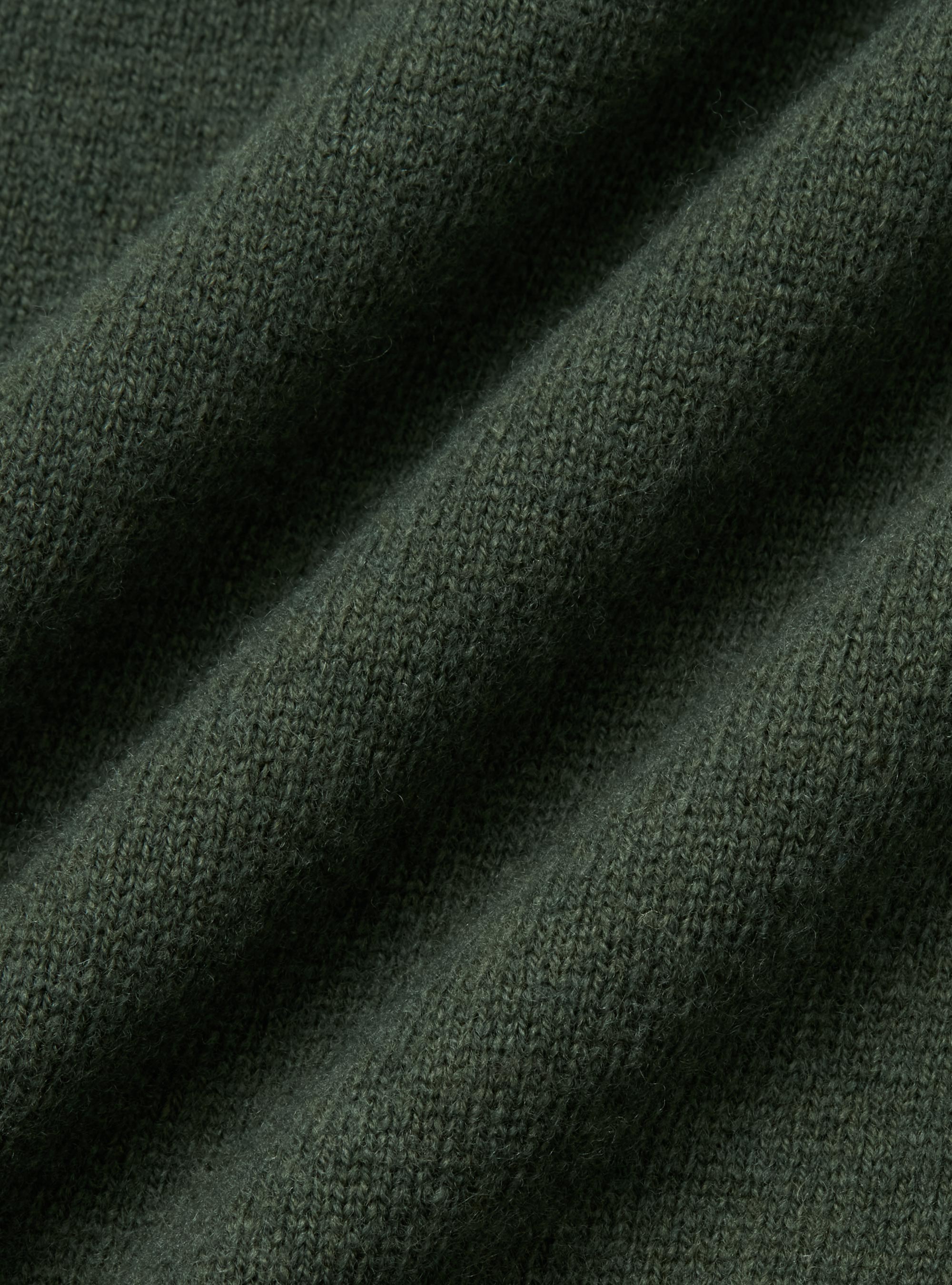 Pull demi-zip en lambswool et cachemire, MILITARE 0609C