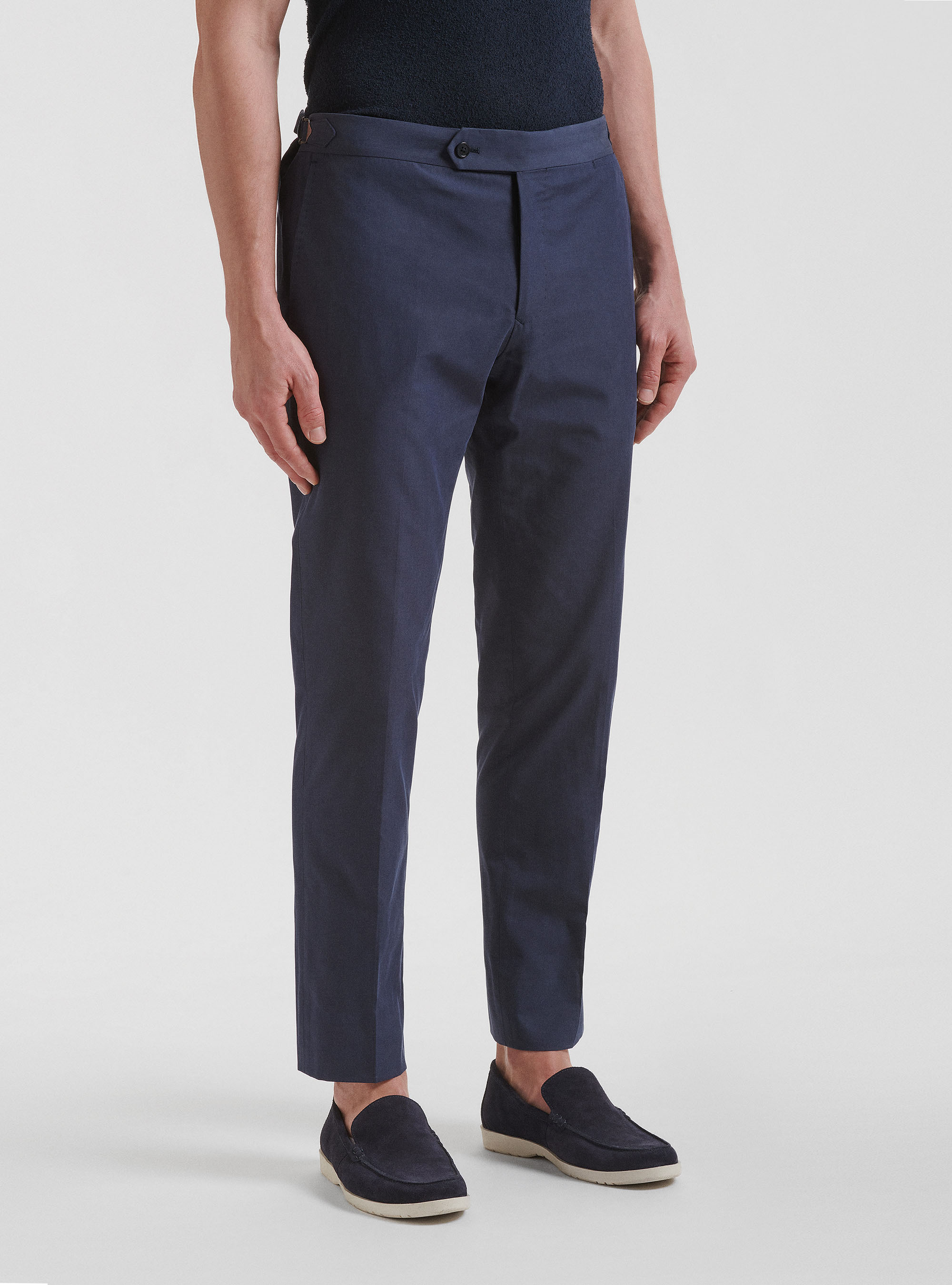 Pantaloni per abito in misto cotone DUEMILAGORI, BLU NAVY