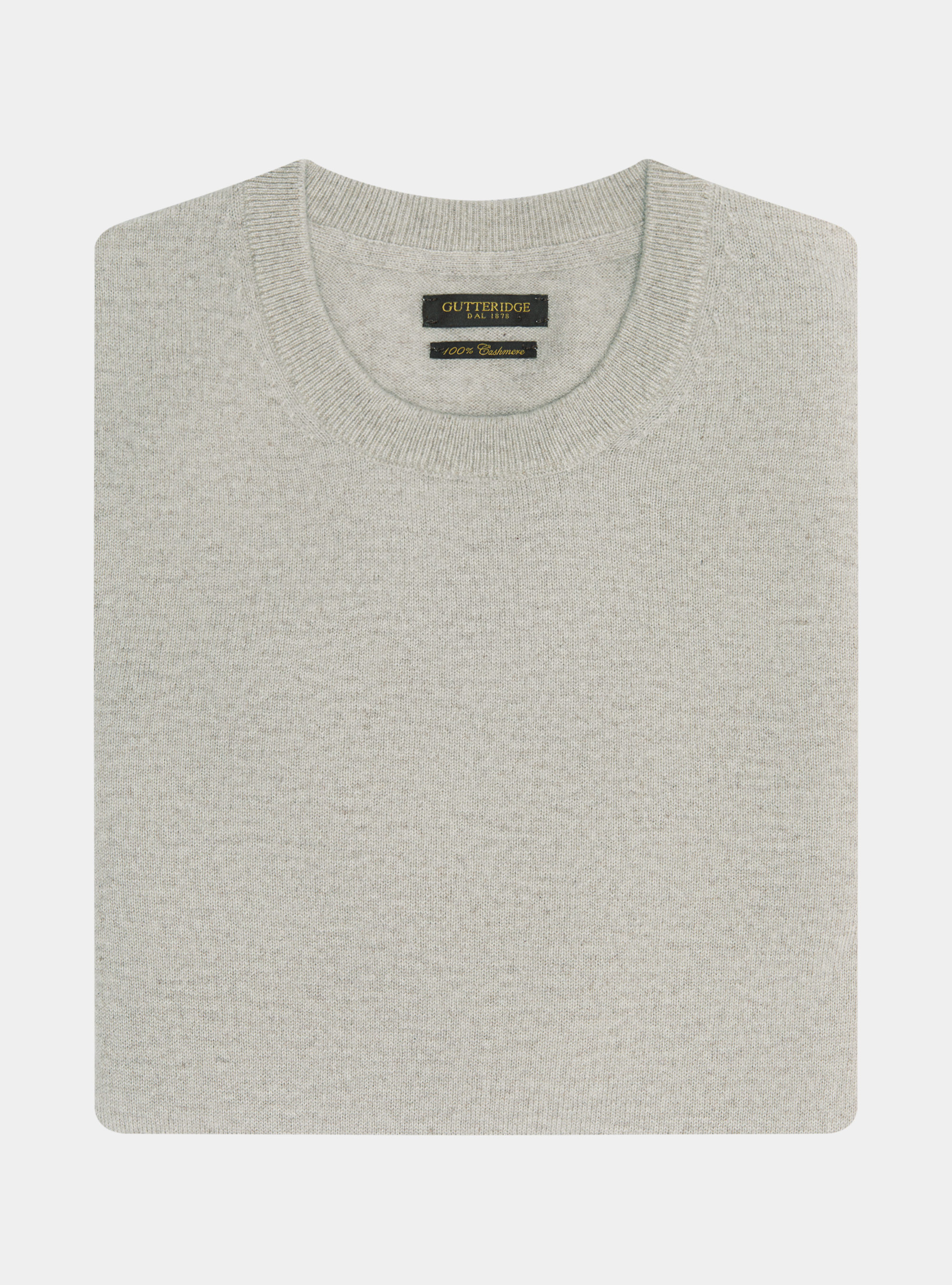 Cashmere crew-neck sweater, ECRU