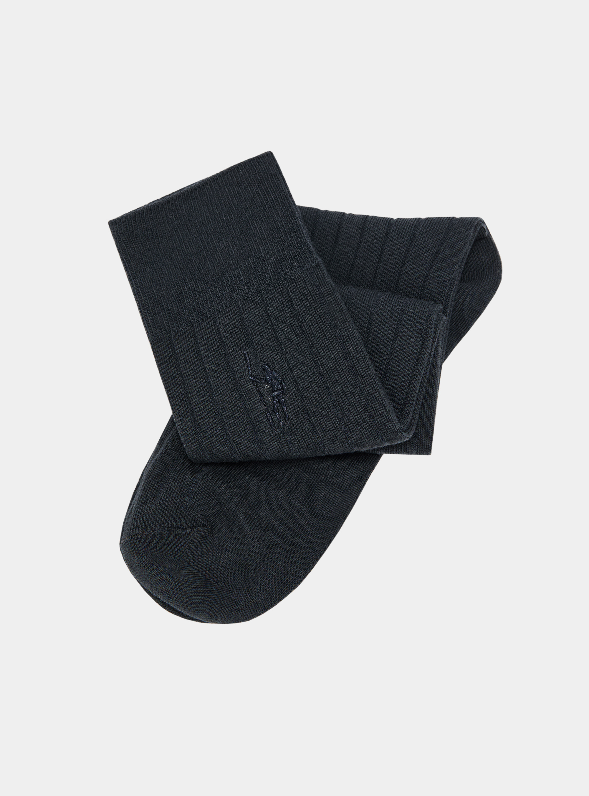 Gerippte Socken mit Stickerei, ASFALTO 0115C
