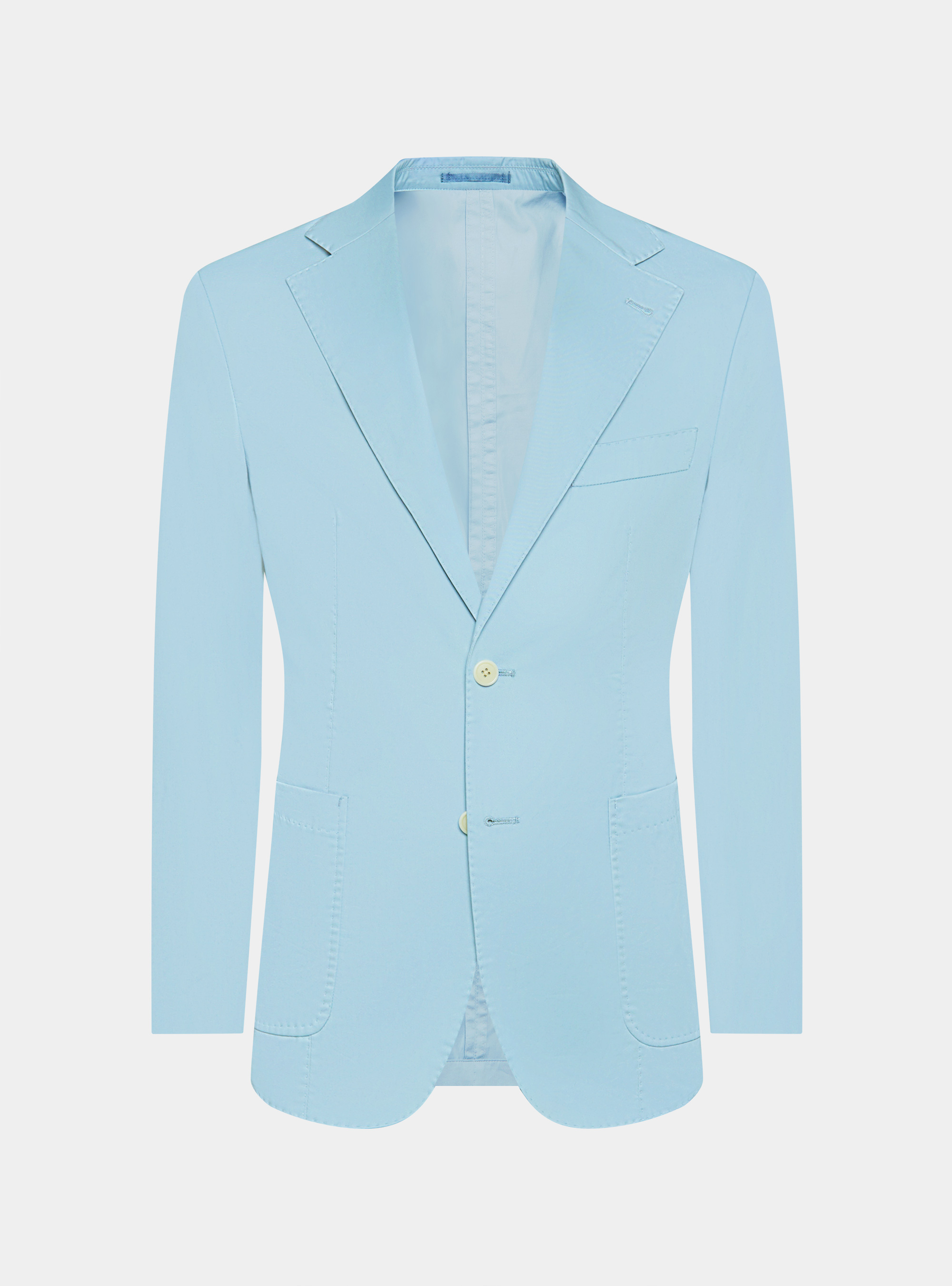 Giacca in cotone popeline, AZZURRO