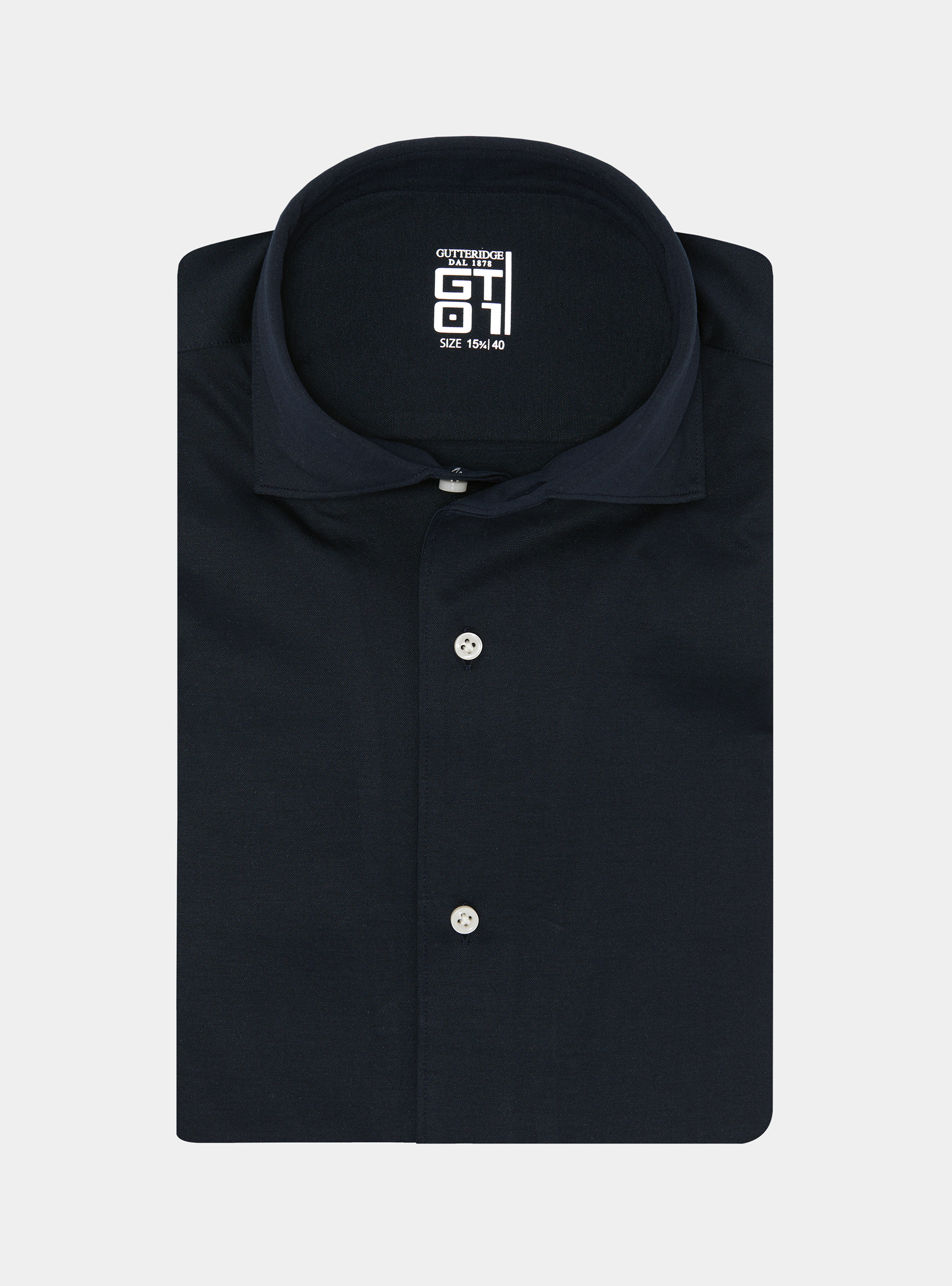 Camisa GT01 en jersey de mezcla de algod&oacute;n, AZUL MARINO