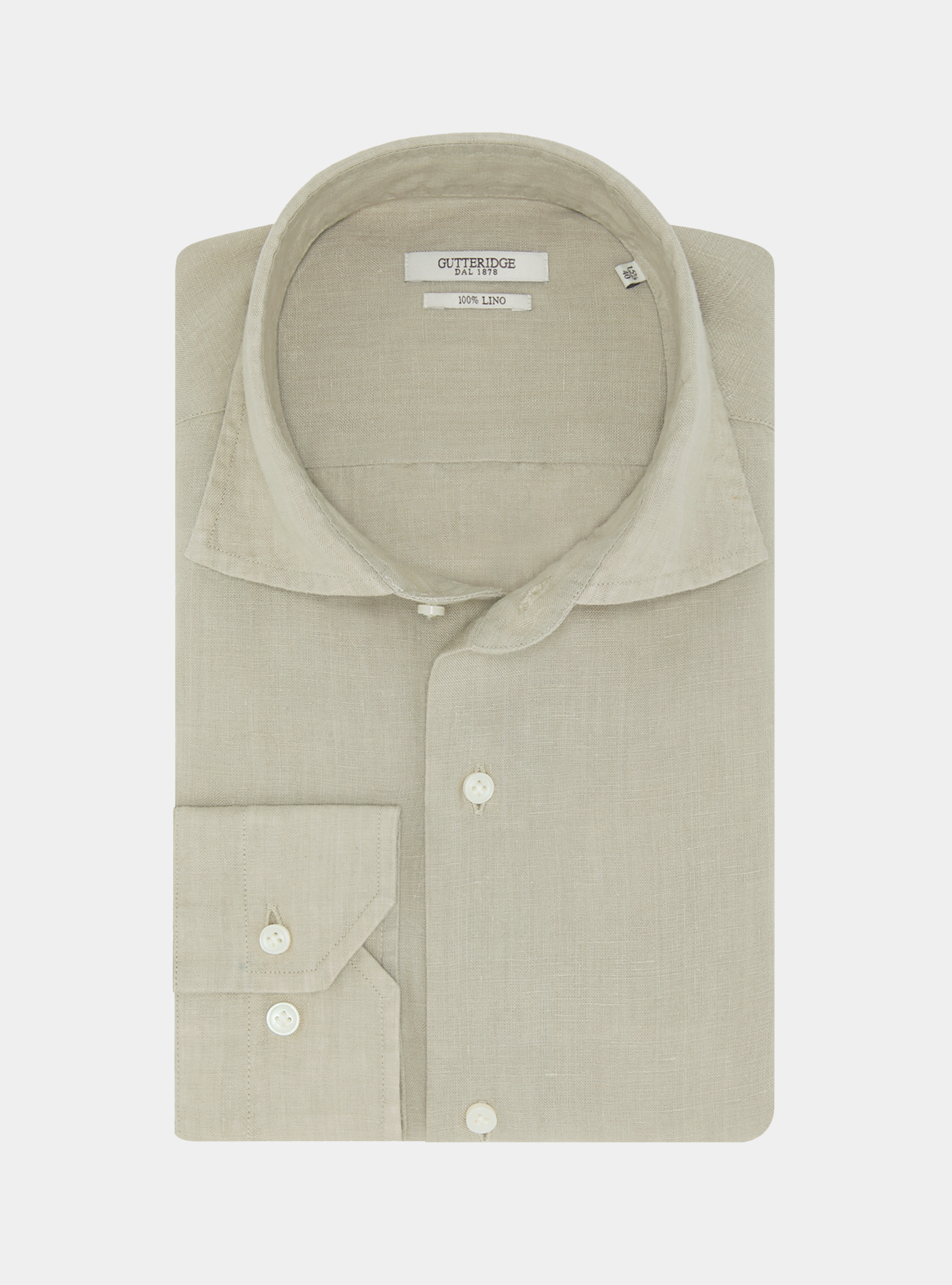 Camicia in puro lino, SABBIA