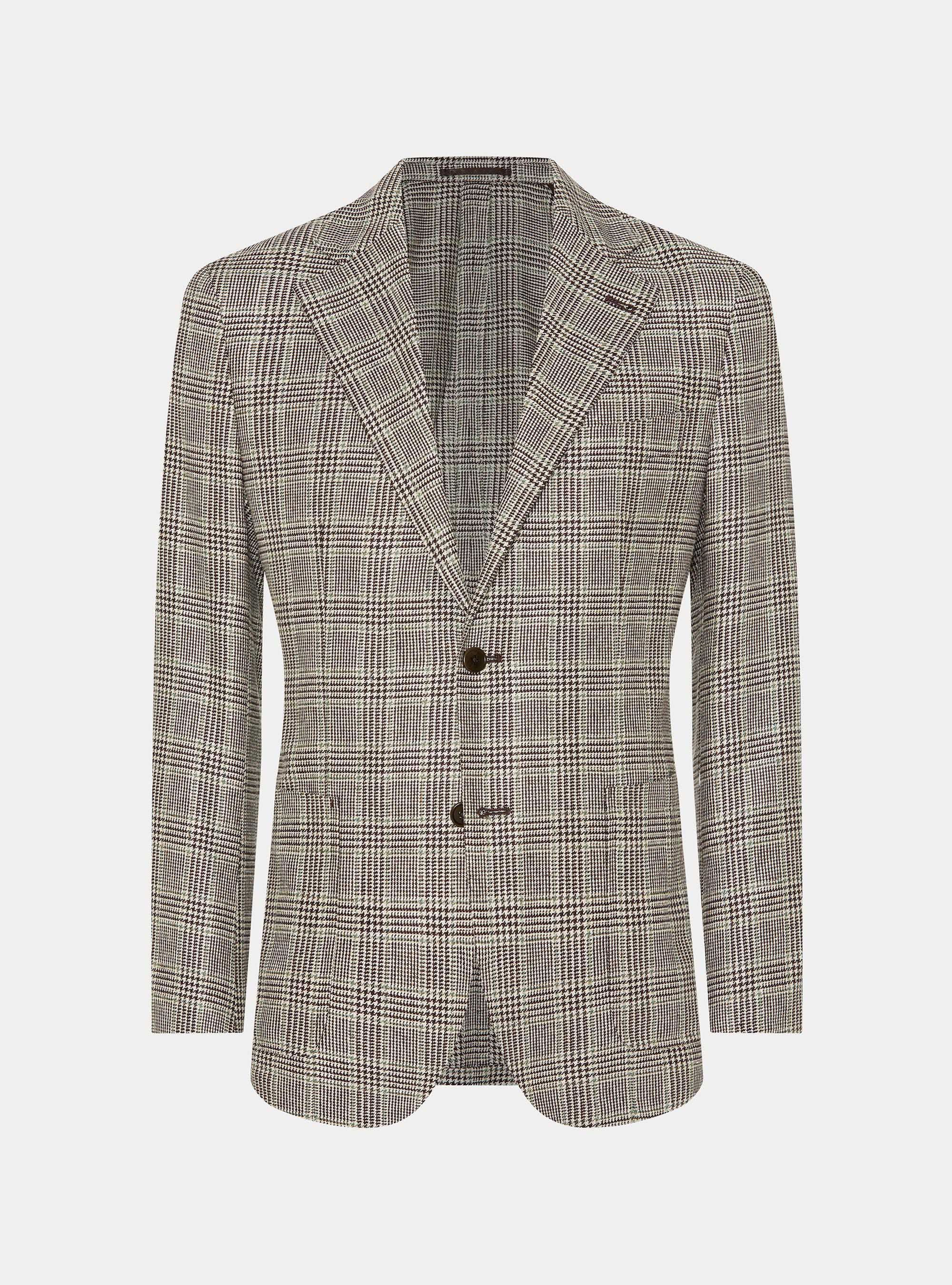 Gemusterte Jacke aus reiner Seide, FANGO 0569C