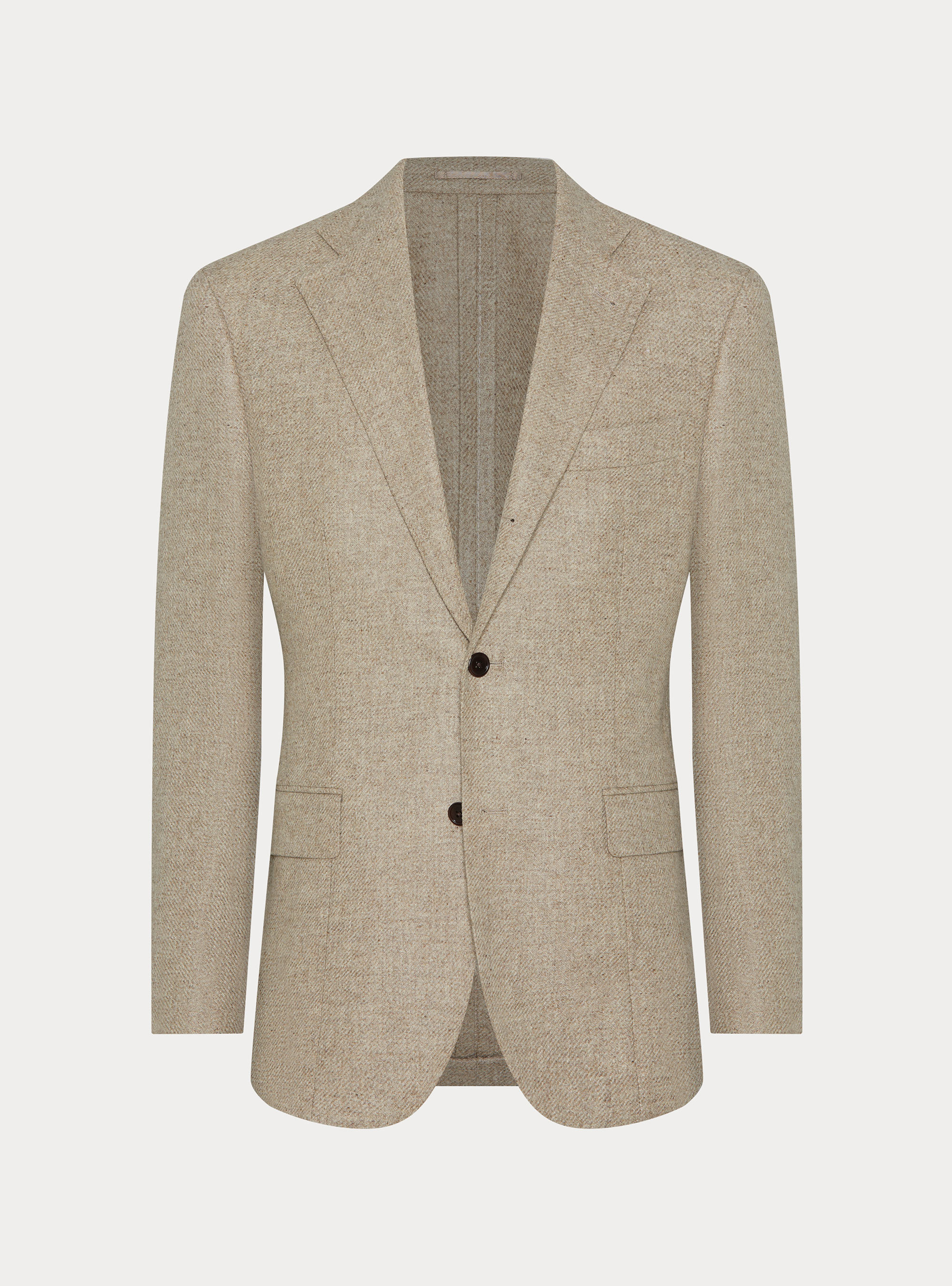 Wool and Cashmere Blazer Lanificio di Pray, SAND