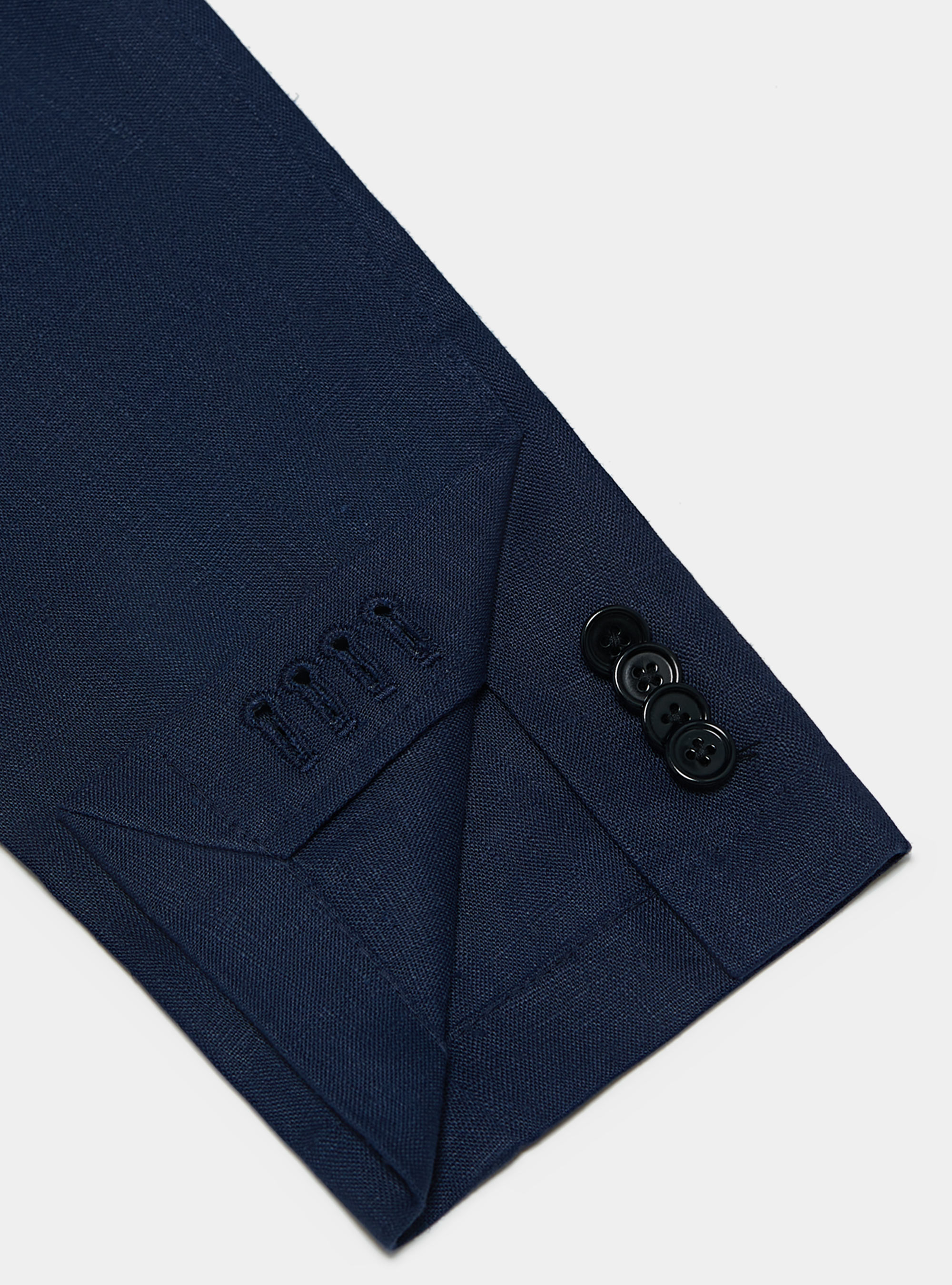 Giacca in puro lino, BLU