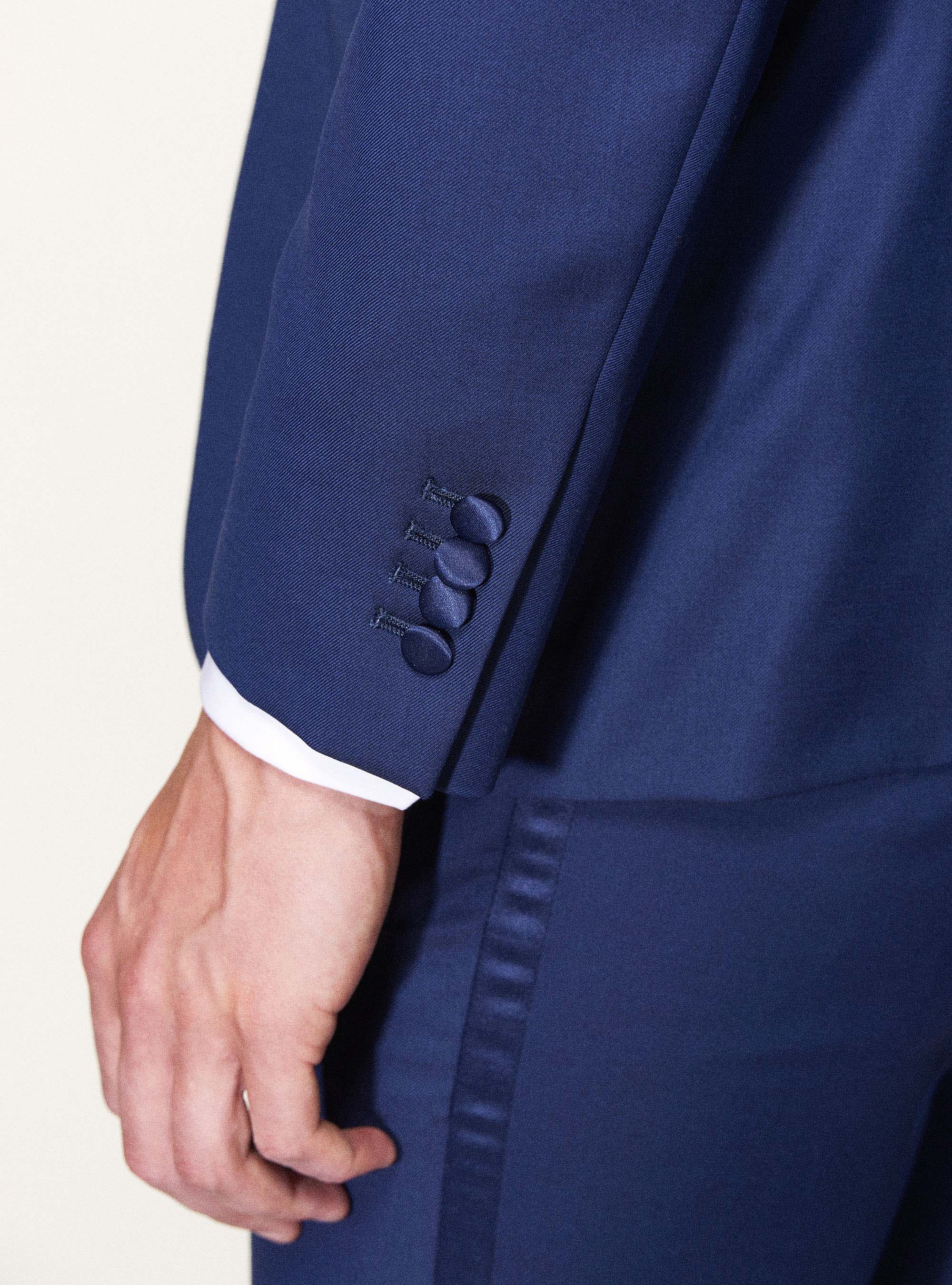 Smokingjacke aus superfeiner Schurwolle 110's Vitale Barberis Canonico, BASALTO 0230C