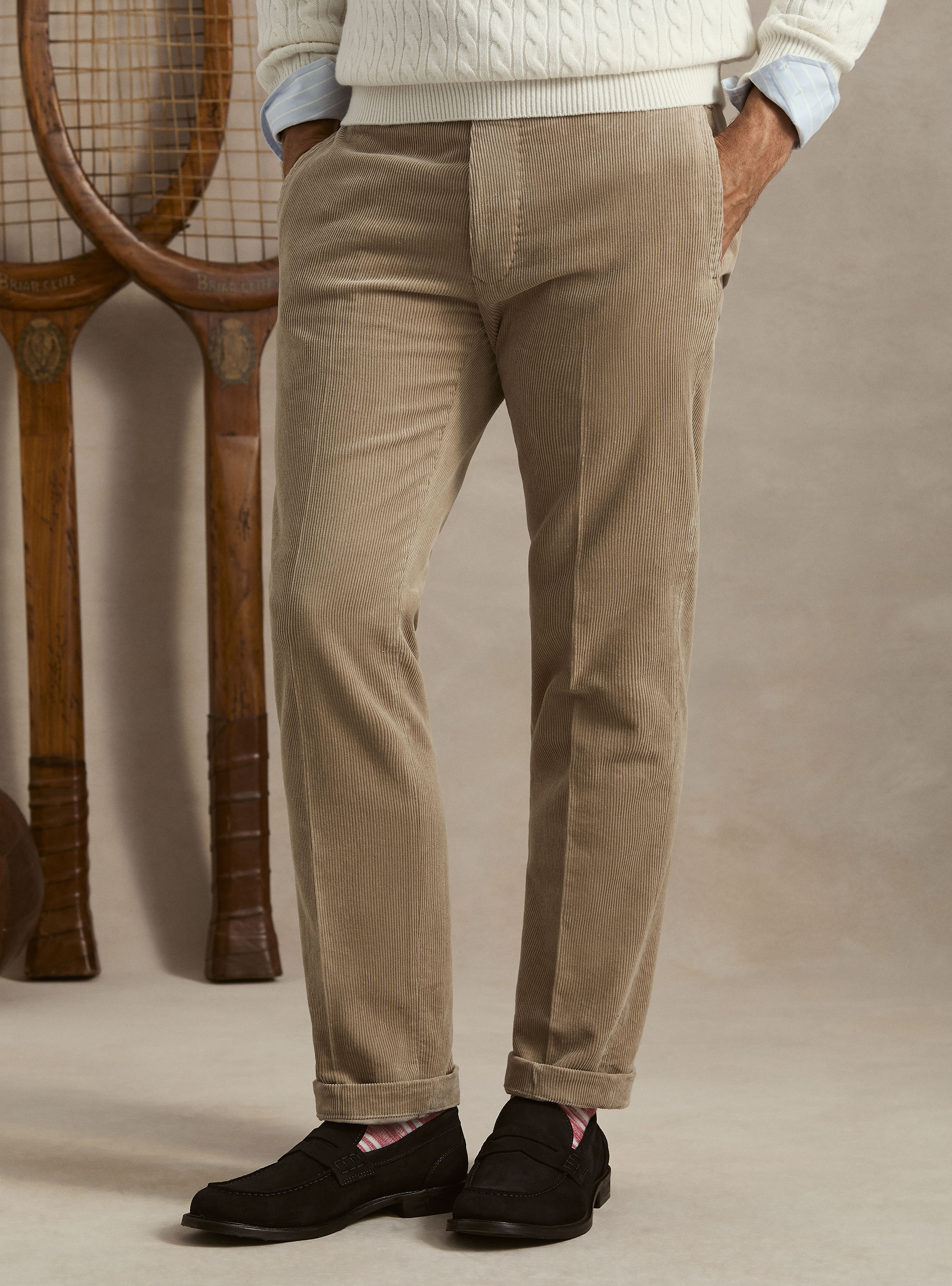 Pantaloni in velluto, SABBIA