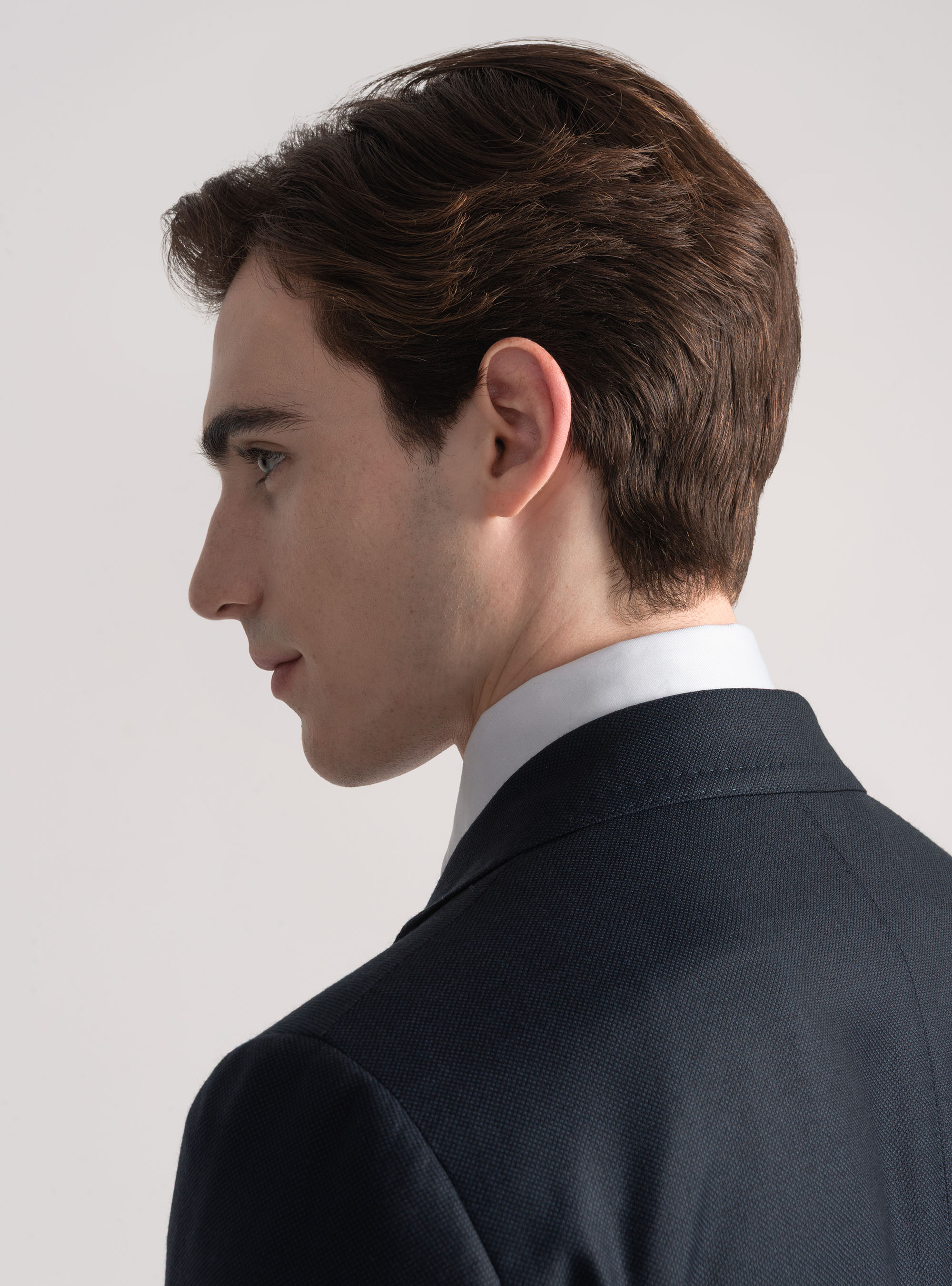 Anzugjacke aus Rebhuhnaugenwolle Vitale Barberis Canonico, NAVY 0218C