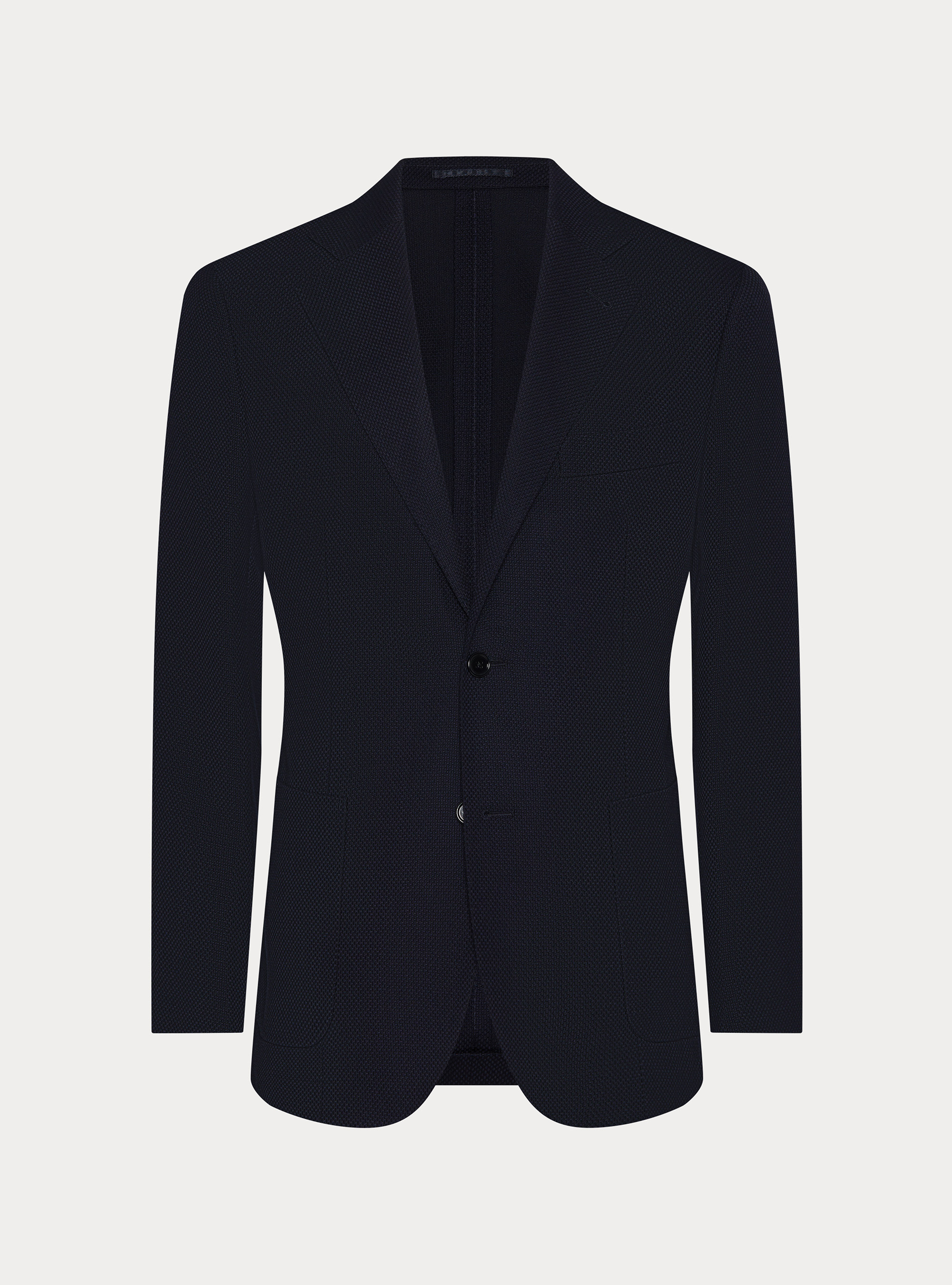 Wool Hopsack Blazer, NAVY BLUE