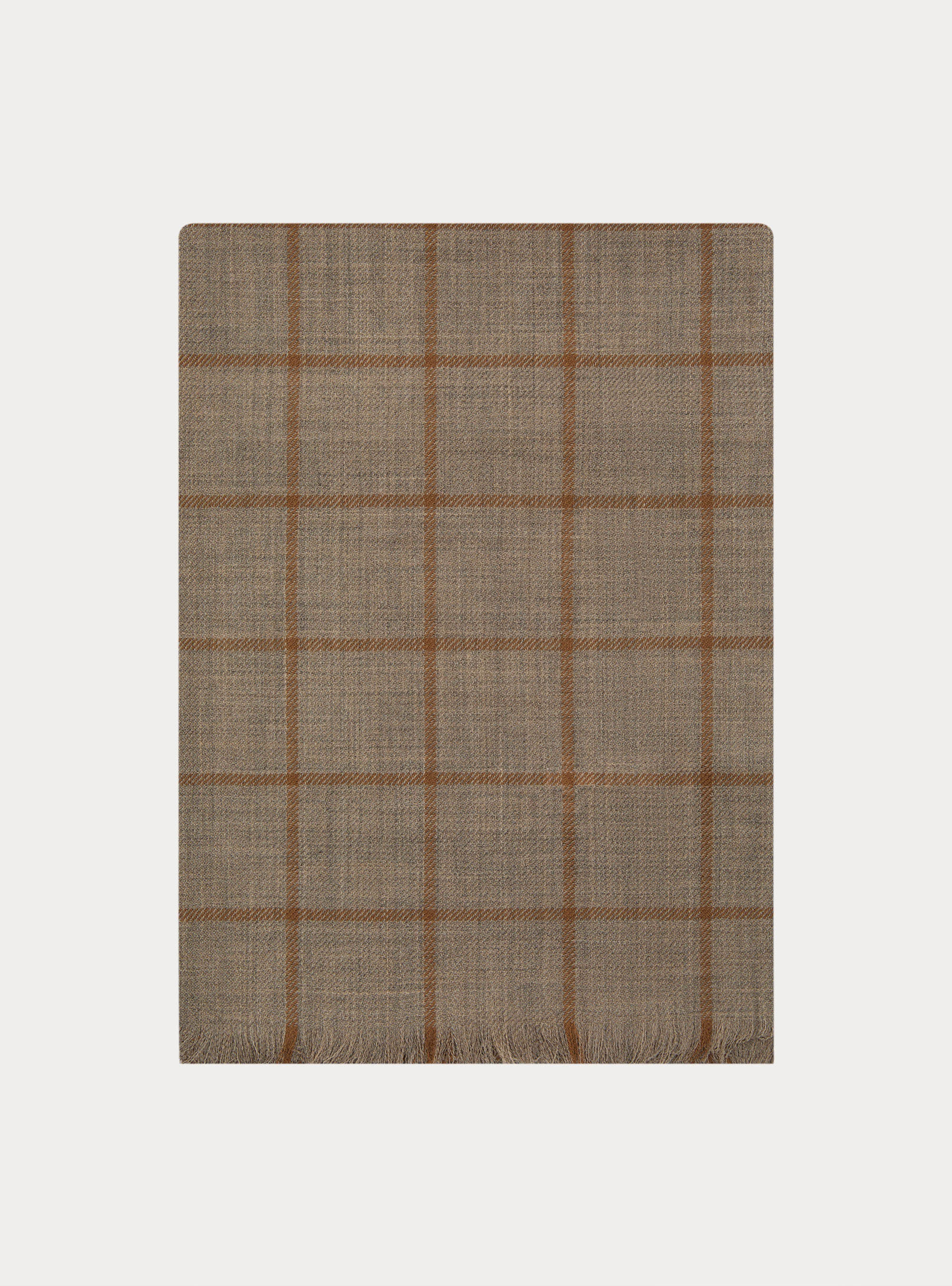 Lightweight patterned wool scarf, SABBIA 0591C