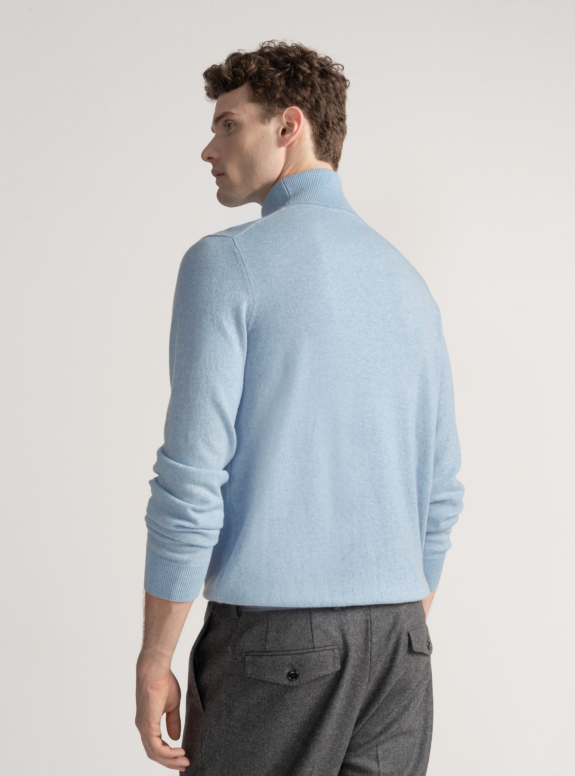 Dolcevita in cashmere, AZZURRO POLVERE 0283C
