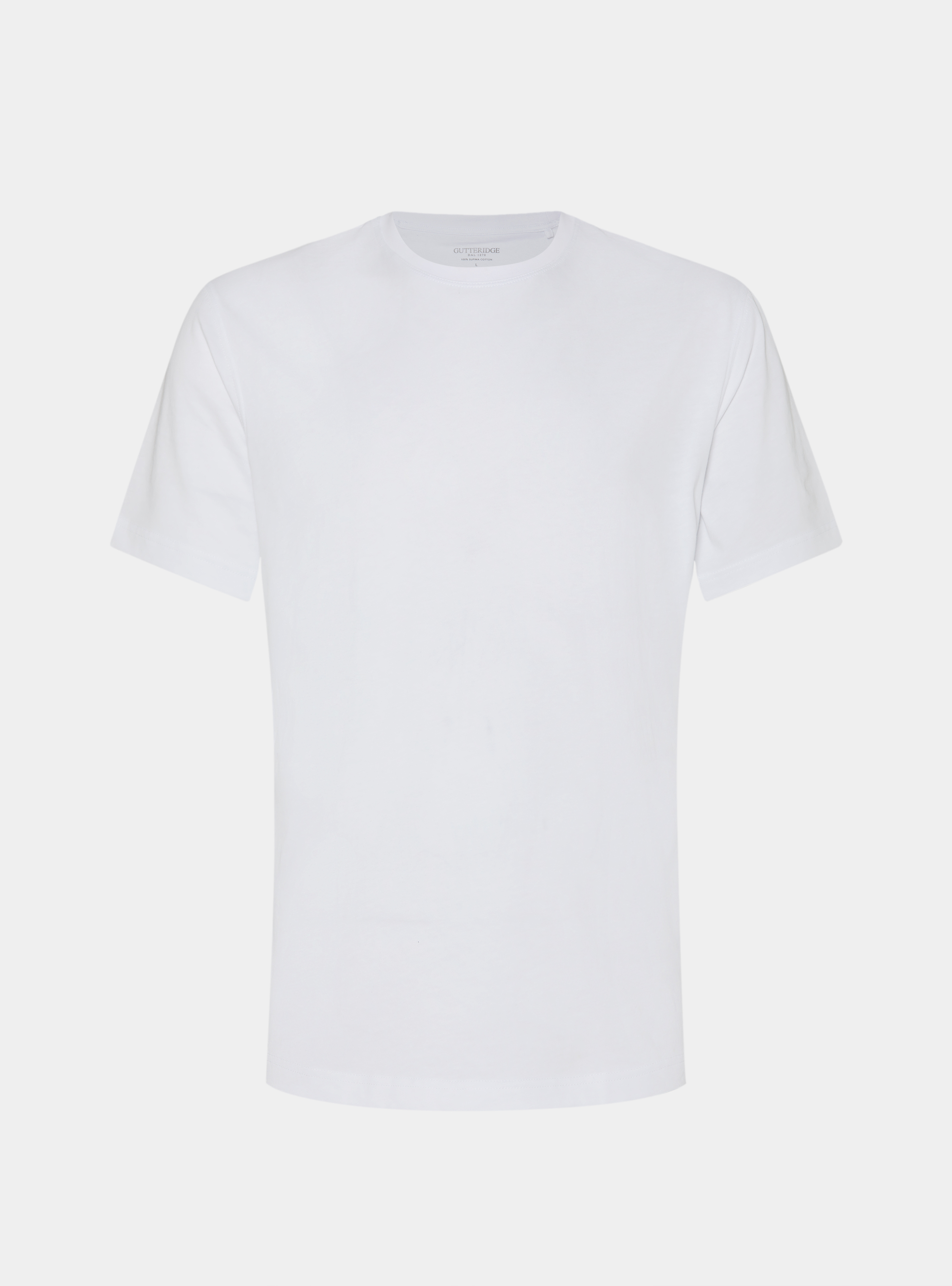Camiseta de media manga de algod&oacute;n Supima, BLANCO