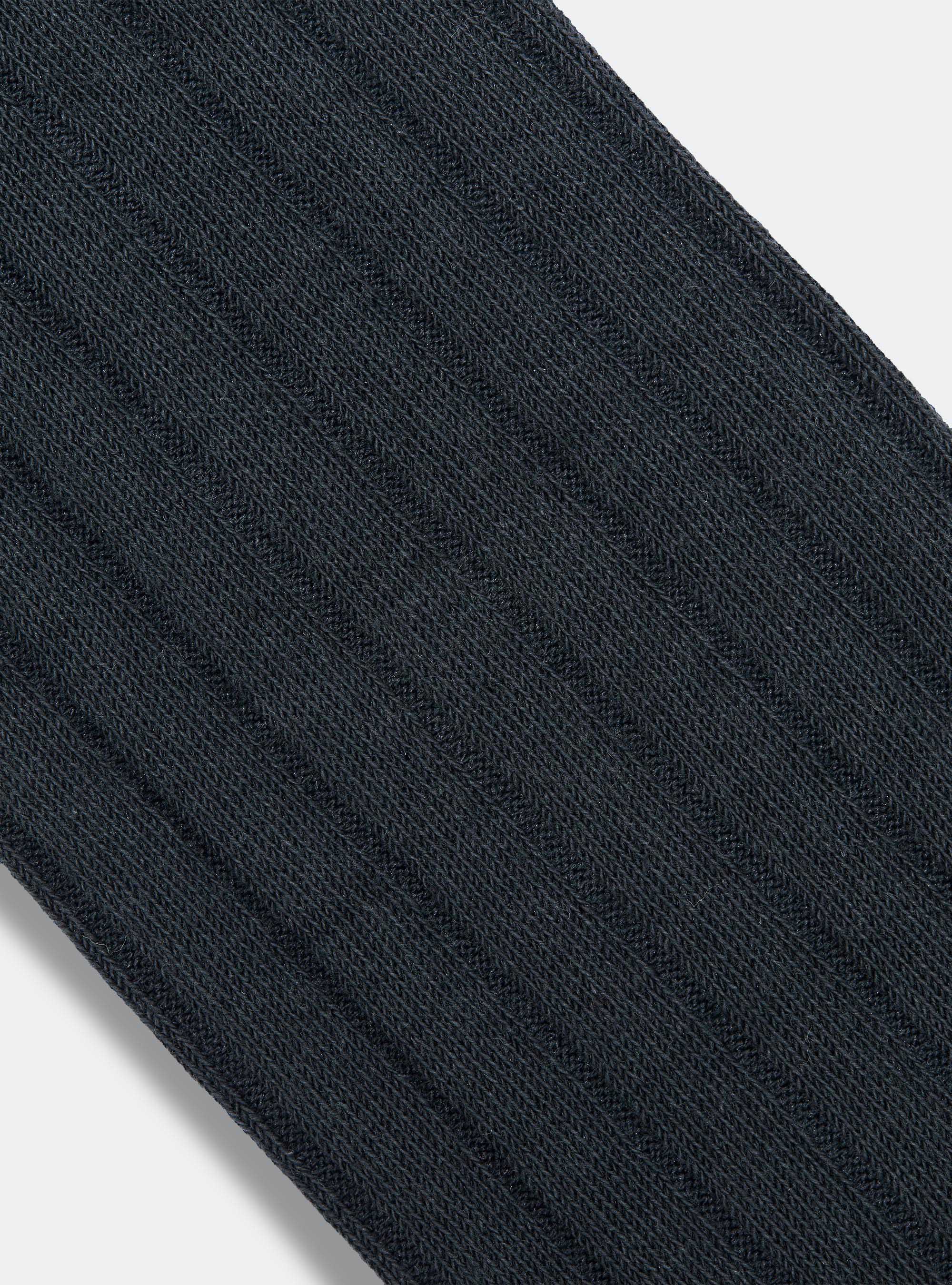 Gerippte Socken mit Stickerei, ASFALTO 0115C