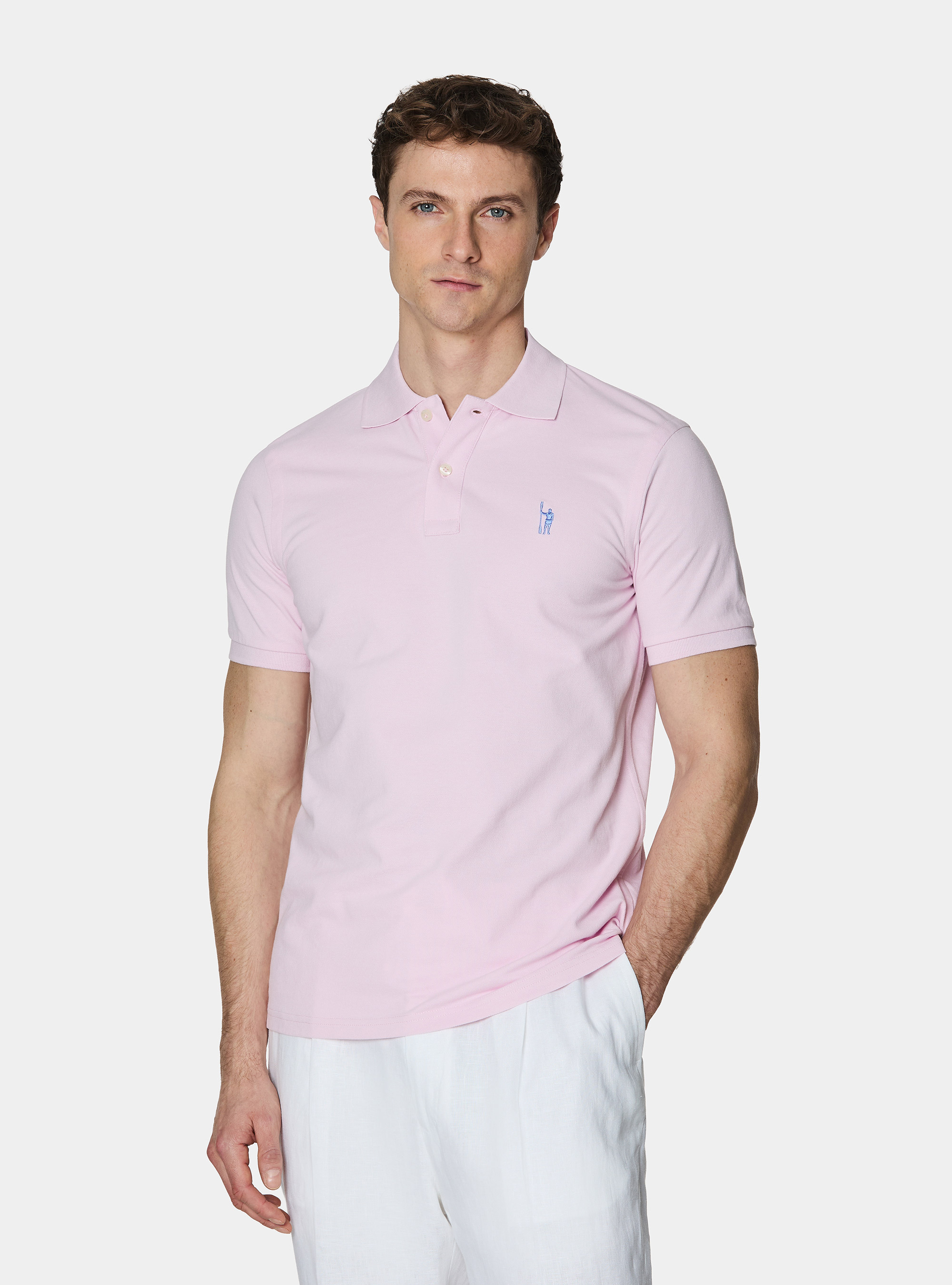 Polo classique en piqu&eacute;, ROSA CHIARO 0466C