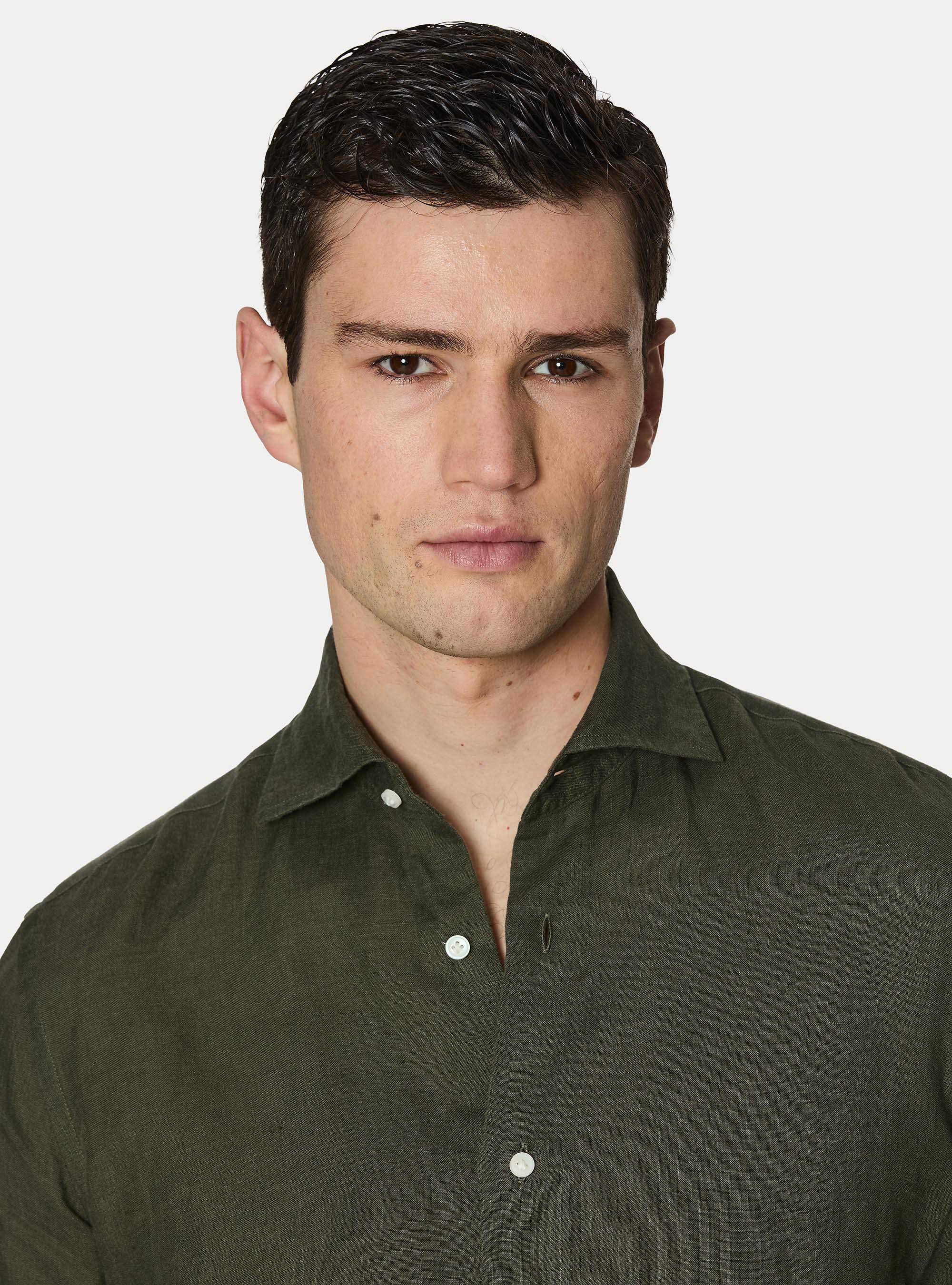 Camisa de lino puro, MILITARE 0609C