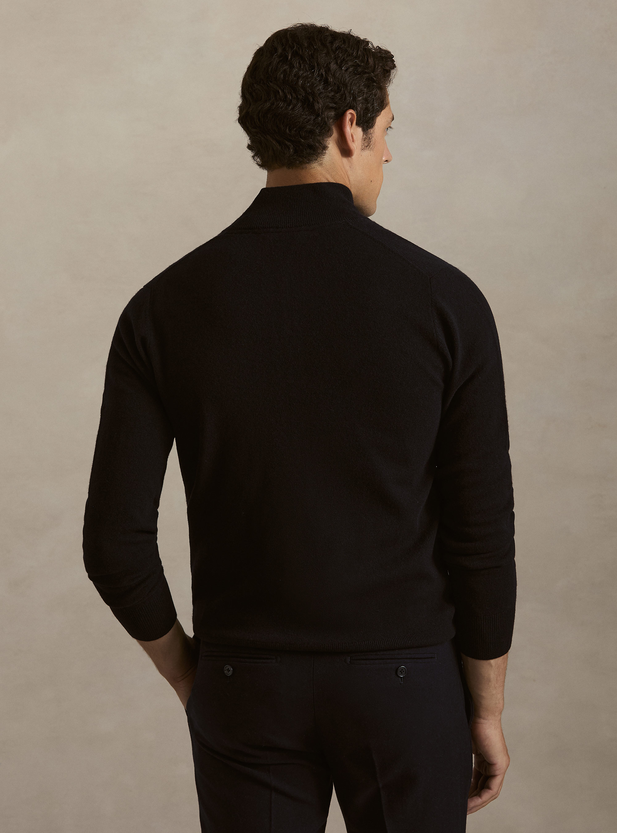 Cardigan mit Rei&szlig;verschluss aus Lambswool und Kaschmir, NAVY 0218C
