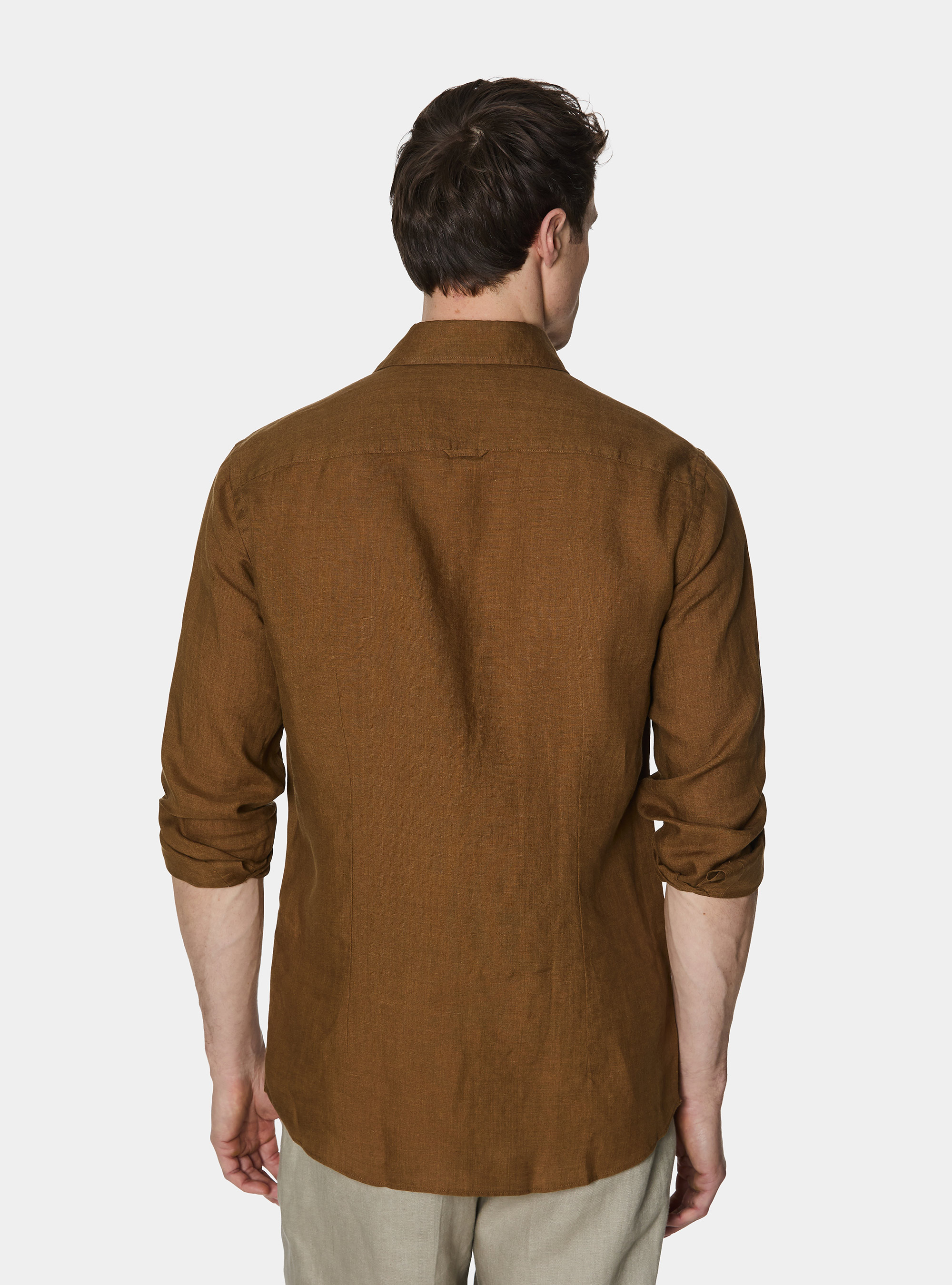 Camisa de lino puro, MULTICOLORE