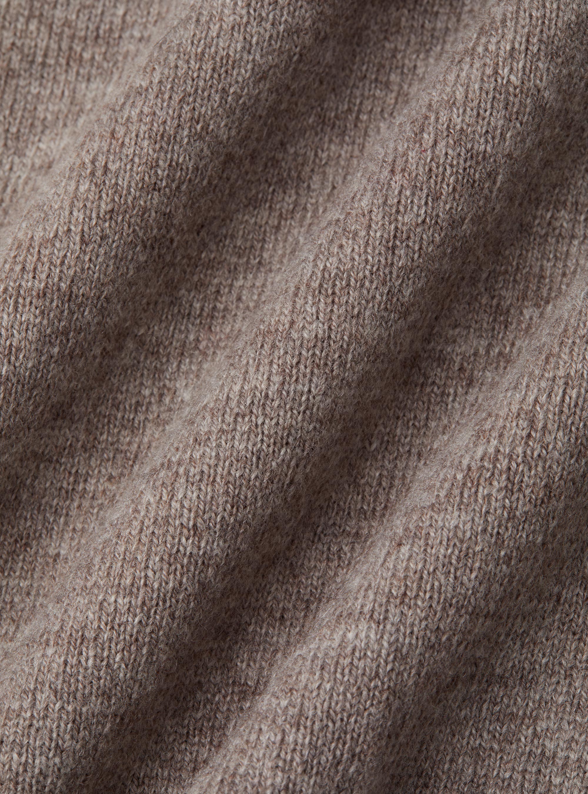Wool and cashmere knitted polo, TORTORA 0542C