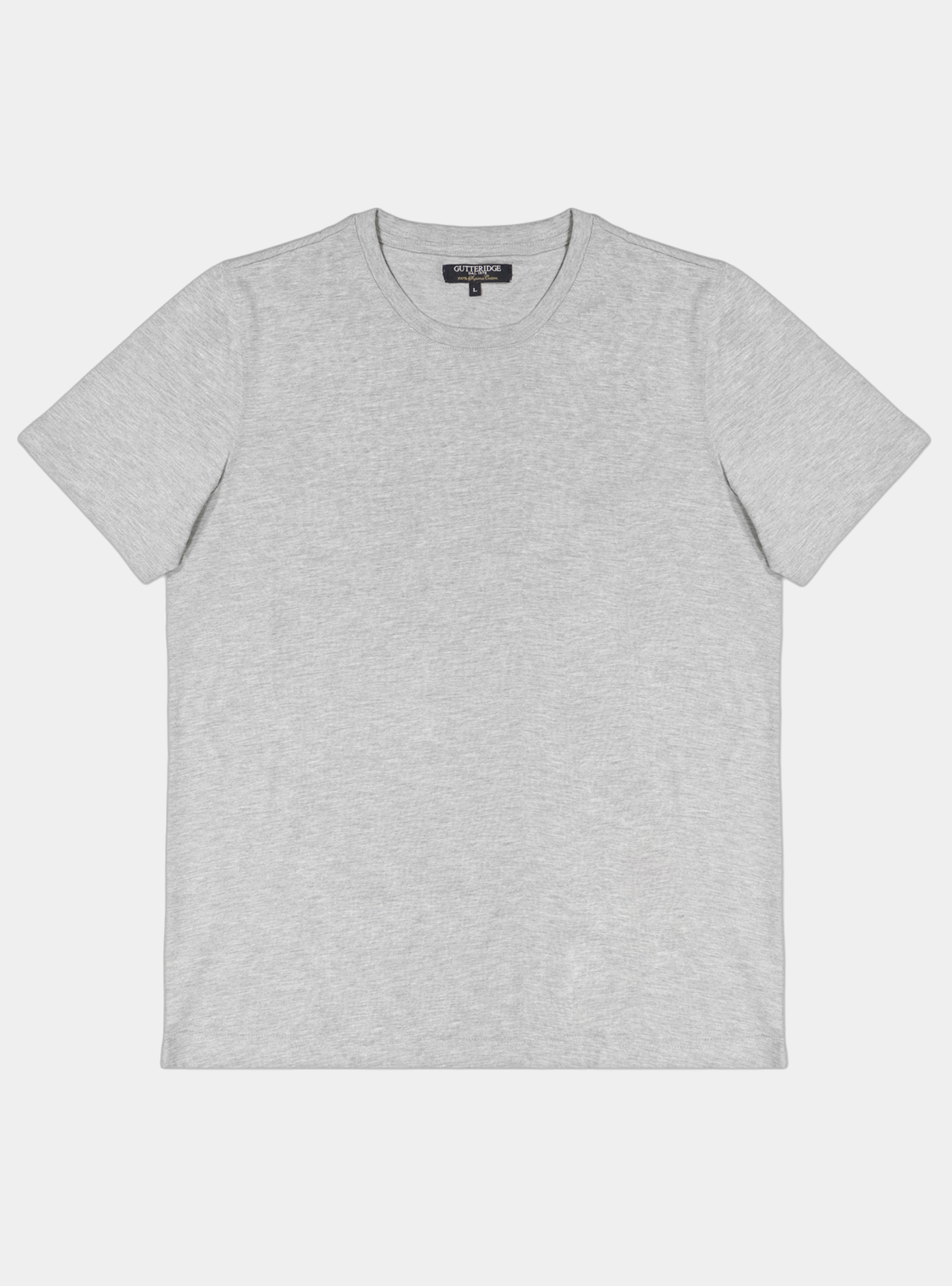 Solid-coloured cotton jersey Tshirt, GREY
