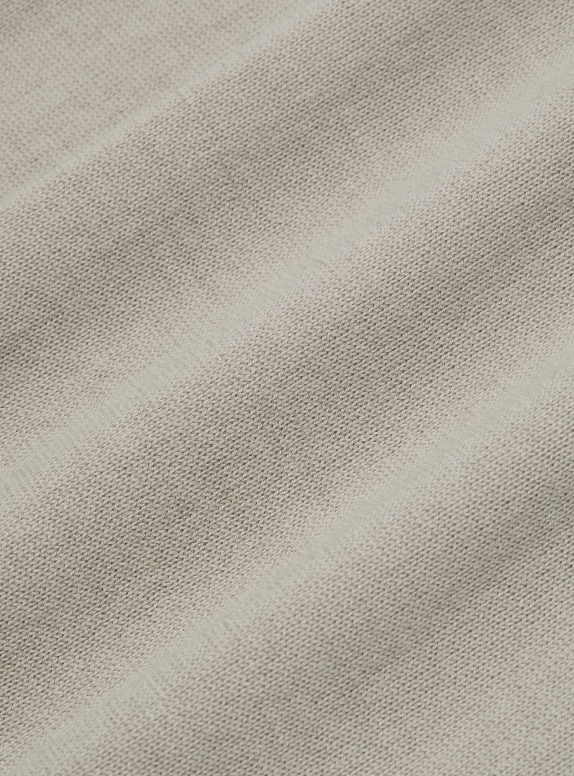 Knitted waistcoat in pure extra-fine merino wool, SAND
