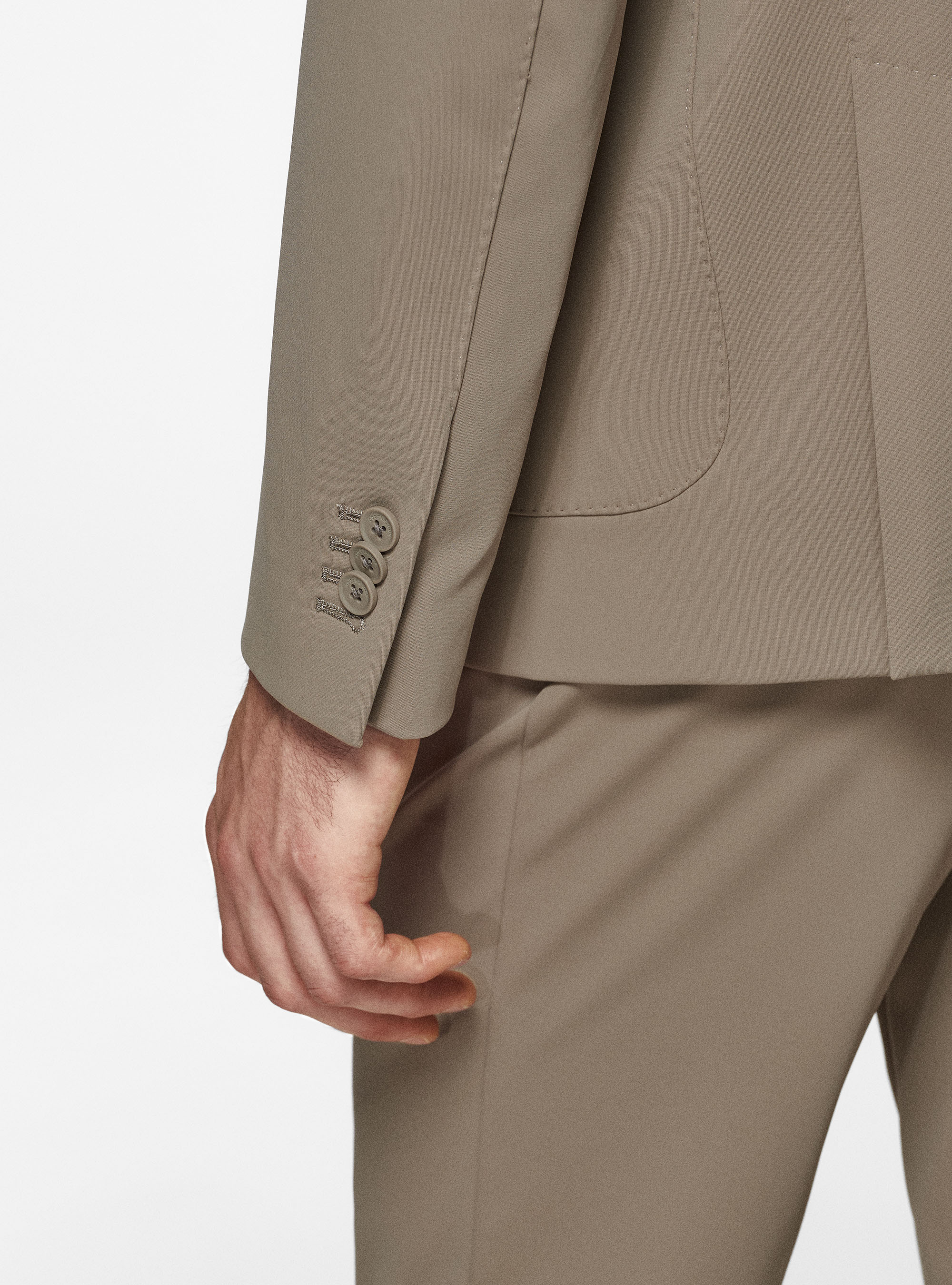 Giacca GT01 in nylon elasticizzato, FANGO