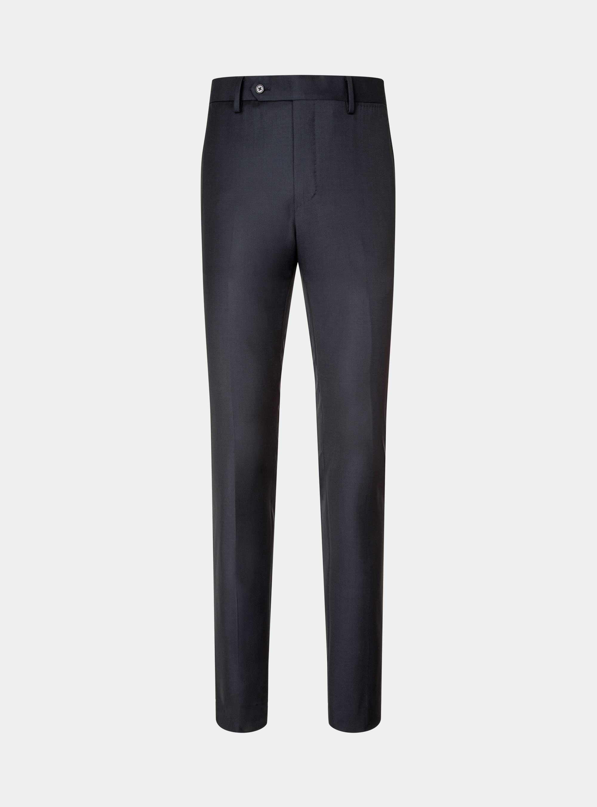 Pantaloni occhio di pernice in pura lana, BLU NAVY