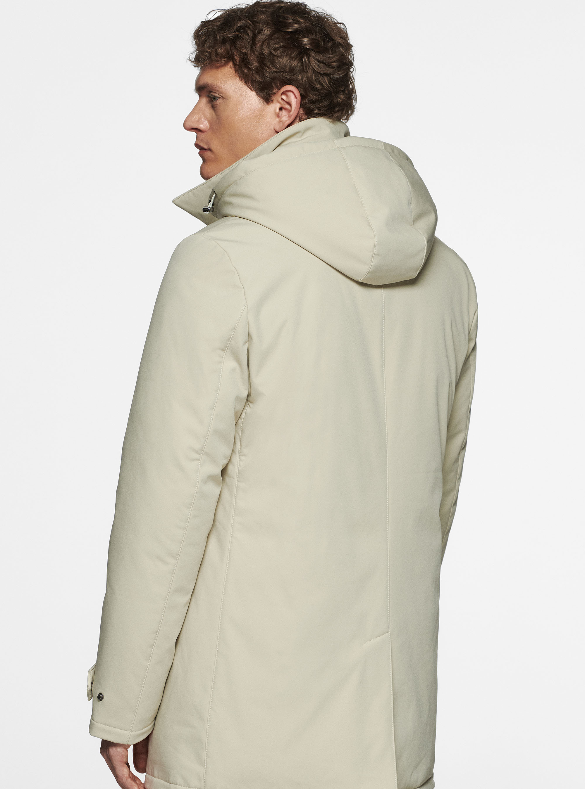 Parka technique avec rembourrage recycl&eacute;, SABLE