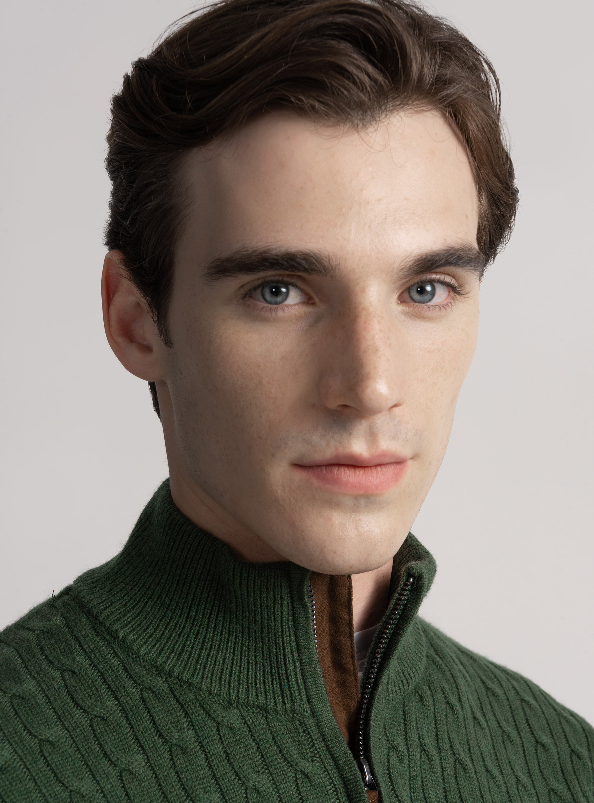 Wool-blend mock-neck sweater, MILITARE 0609C