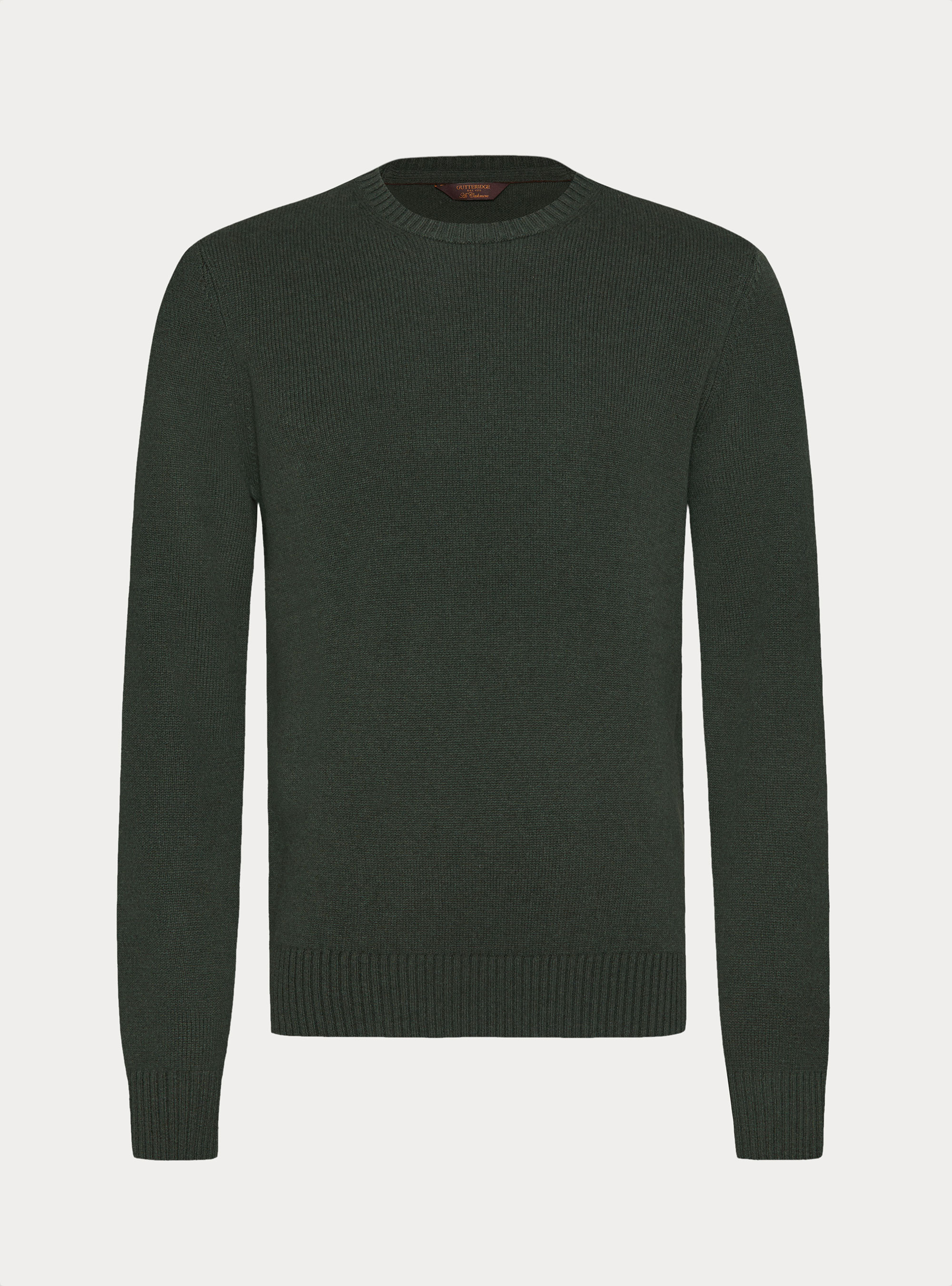 Maglia girocollo in misto lana e cashmere, MILITARE 0609C