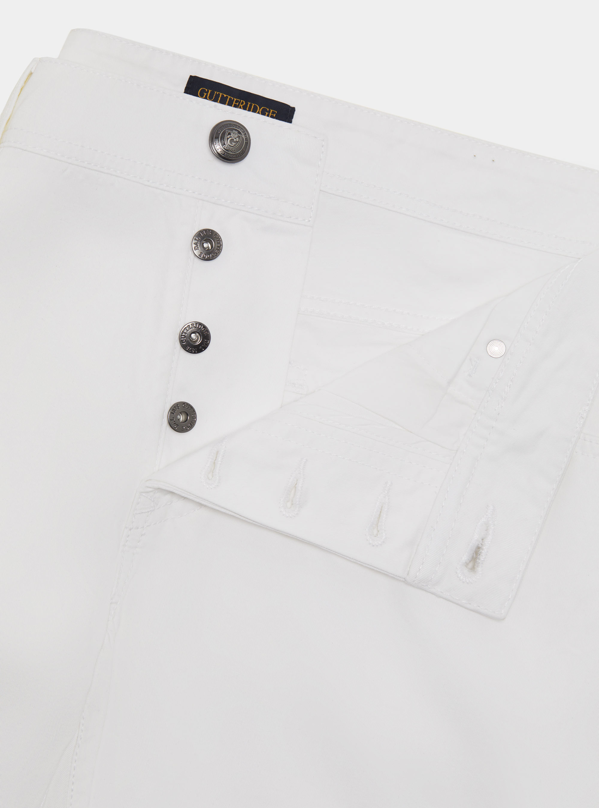 5-Pocket-Hose aus Baumwollk&ouml;per, BIANCO 0099C