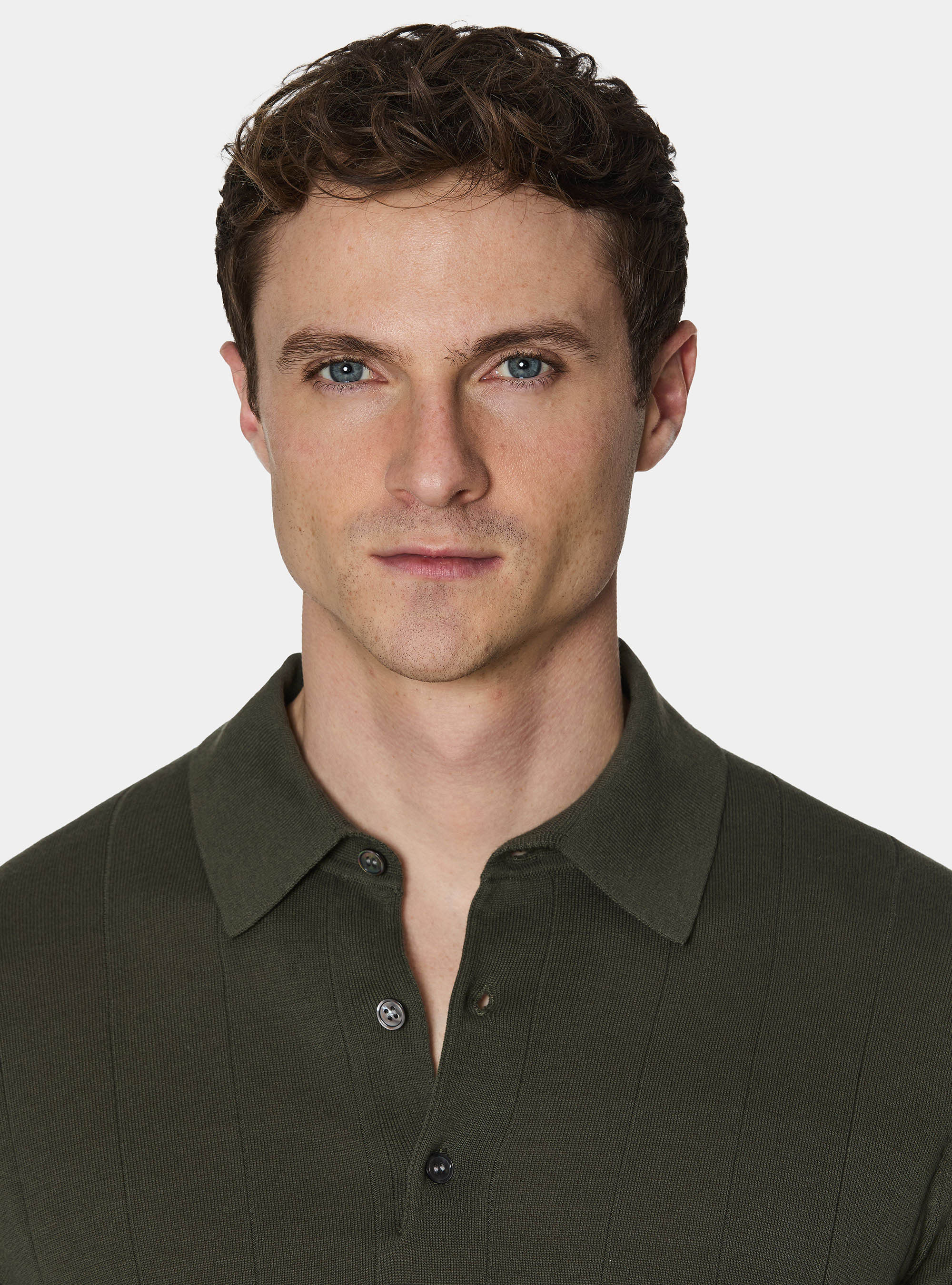 Polo in maglia manica lunga, MILITARE 0609C