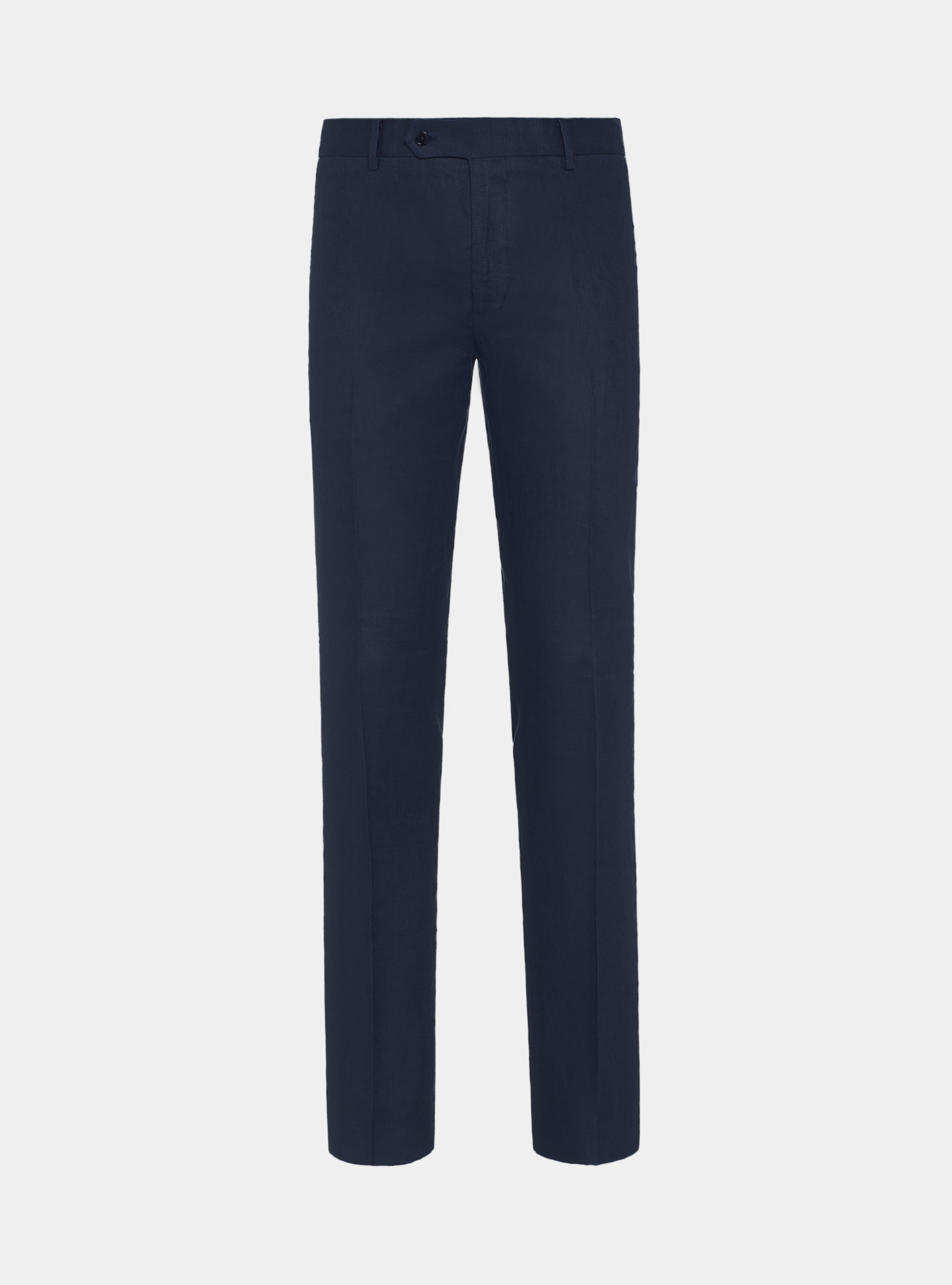 Pantalon en lin pur, BLEU MARINE