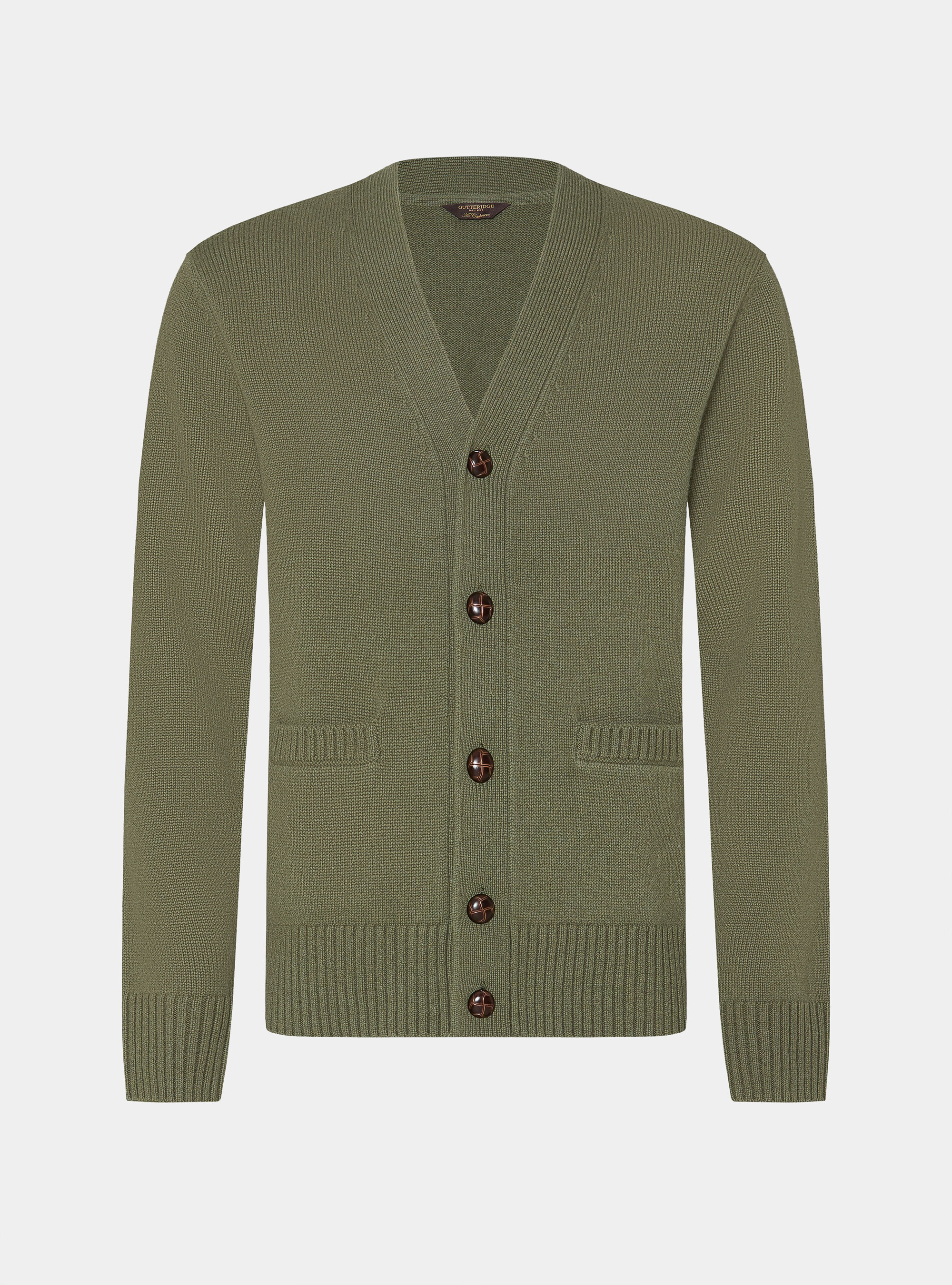 Strickjacke aus Wolle und Kaschmir, SALVIA 0602C