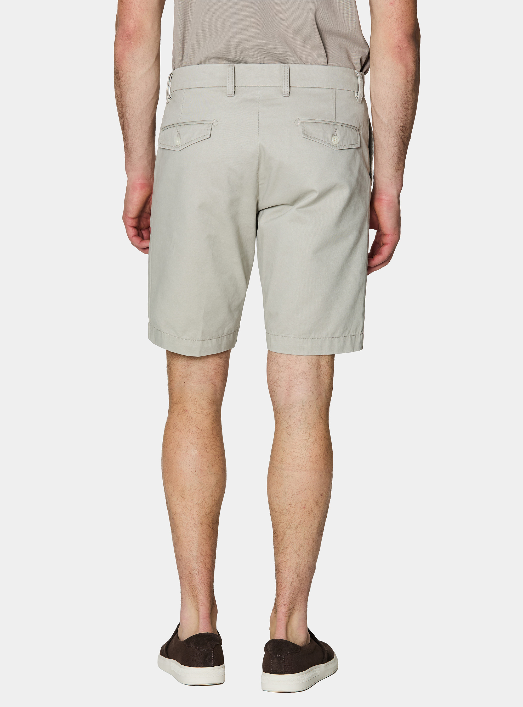 Bermudas de algod&oacute;n twill, CRUDO