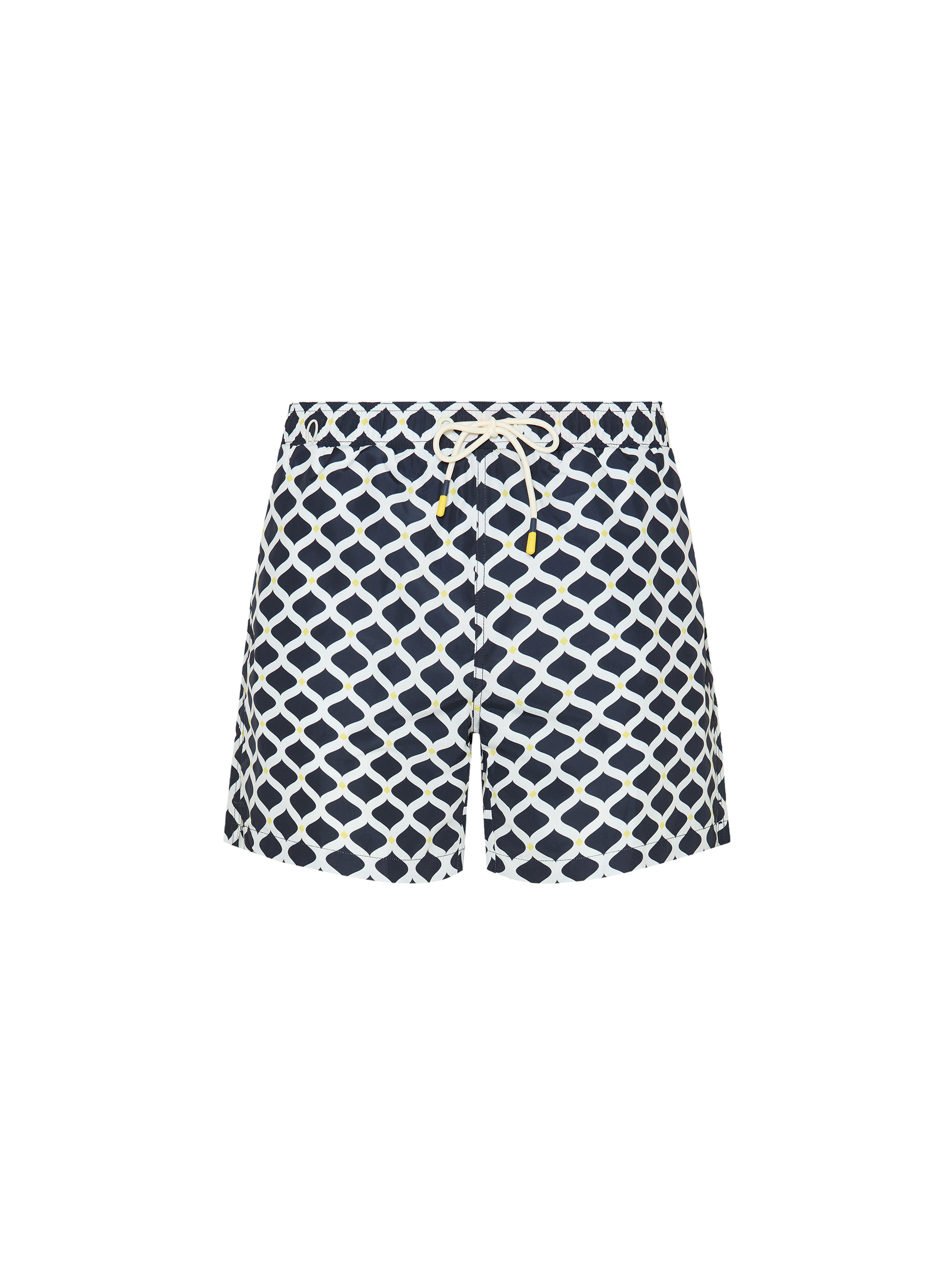 Badeanzug mit geometrischem Print, NAVY 0218C
