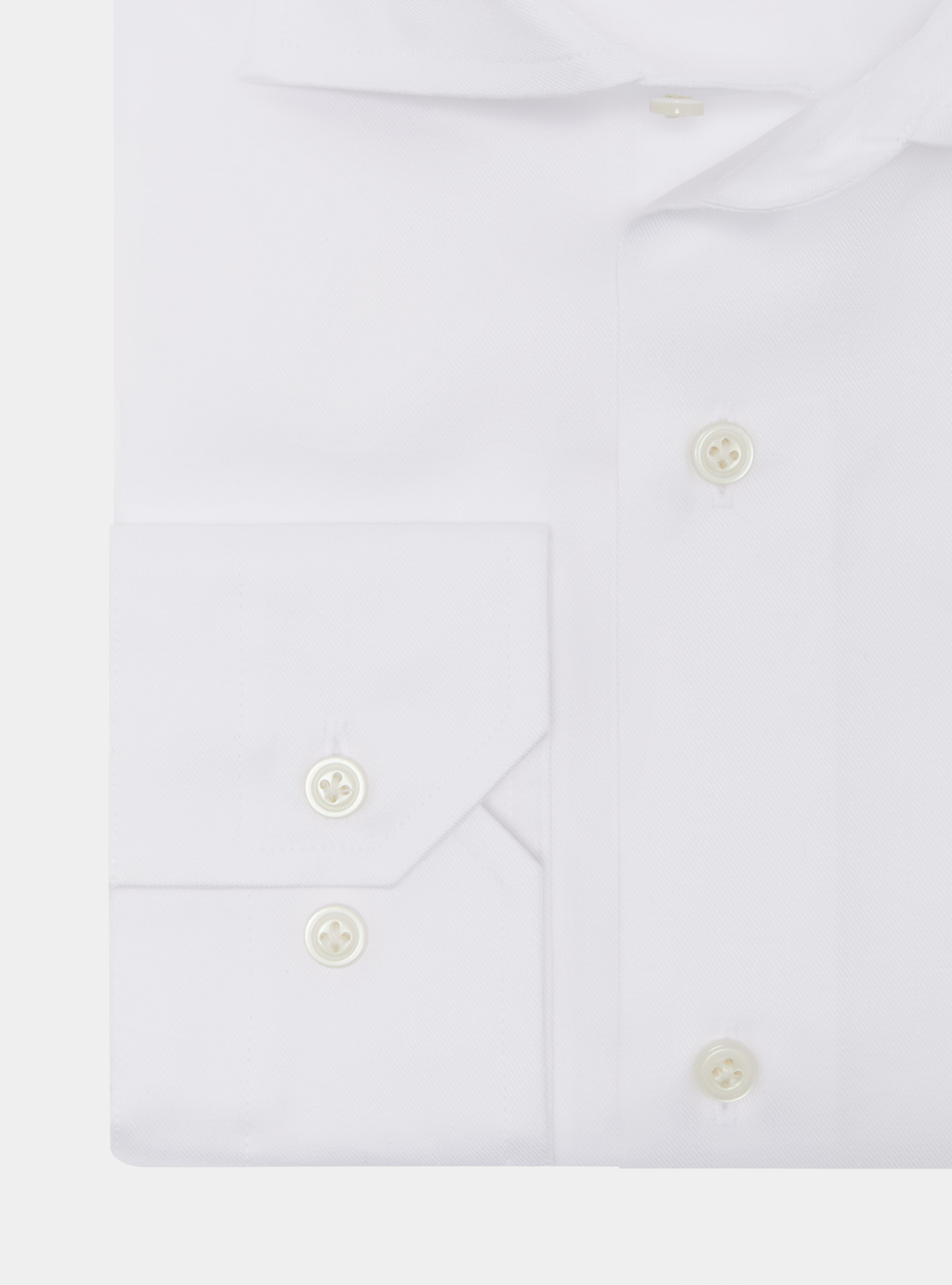 Cotton twill shirt, WHITE