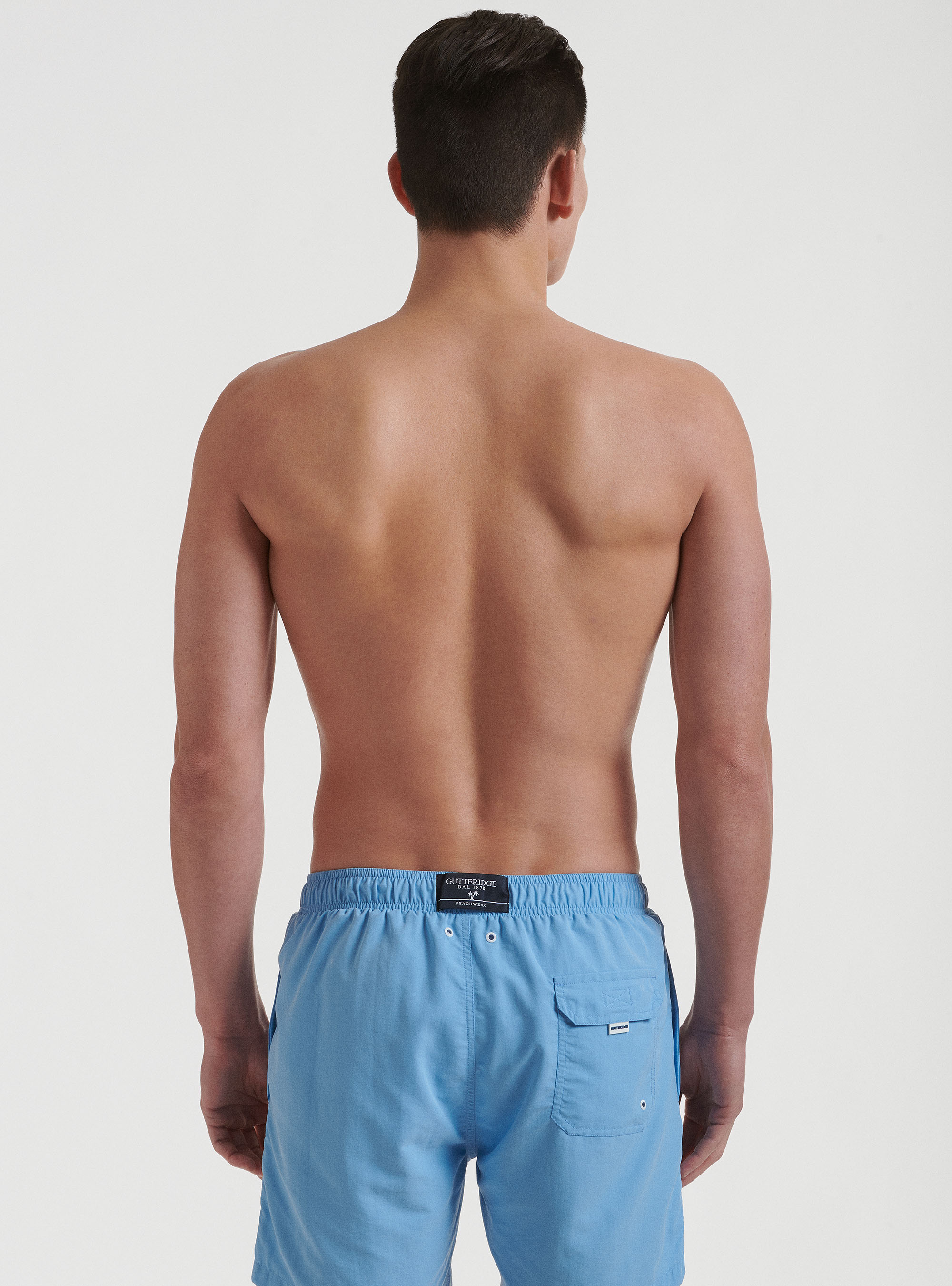 Solid-coloured swimwear, LIGHT BLUE