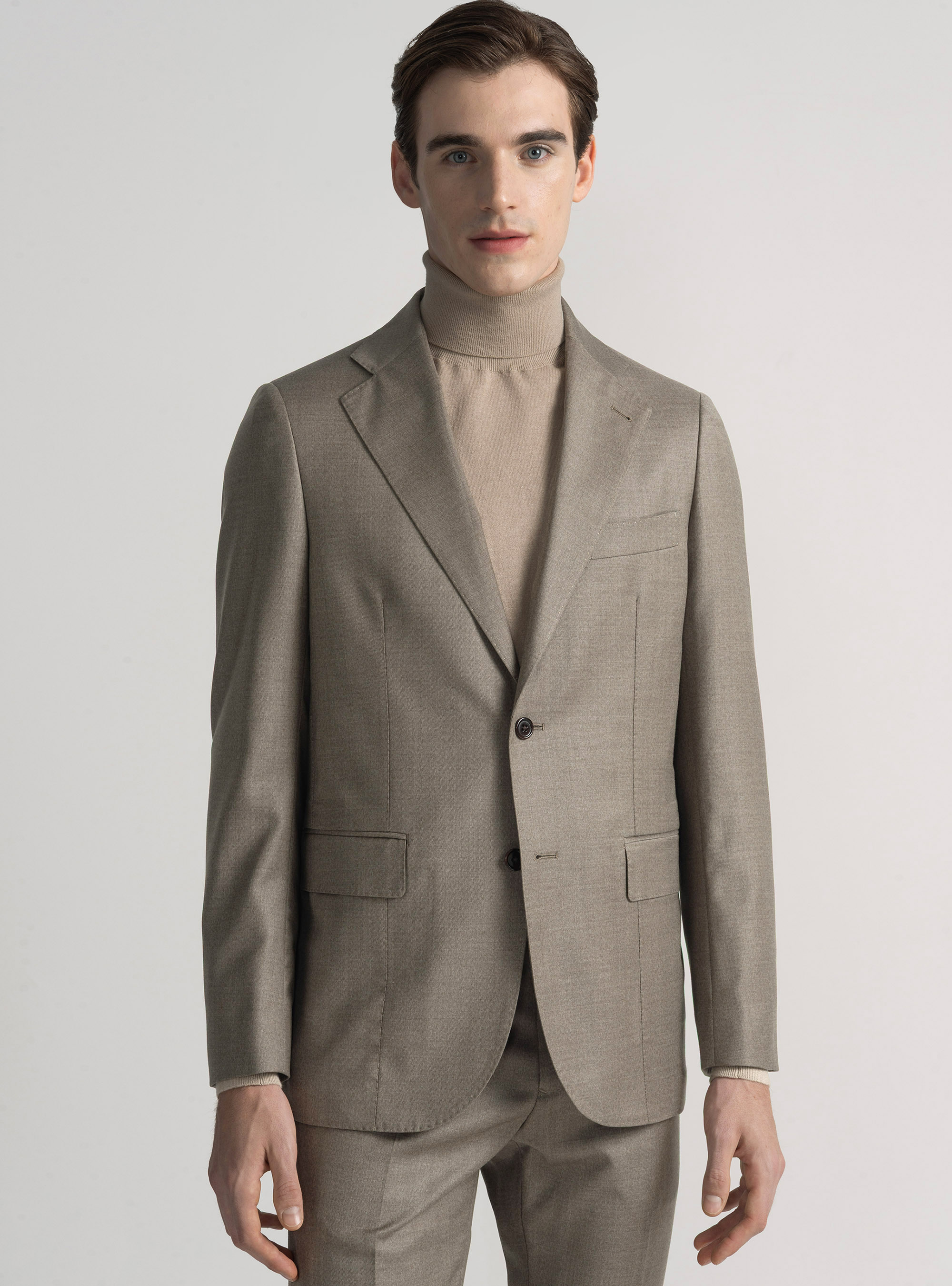 Pure wool suit blazer Vitale Barberis Canonico, SAND