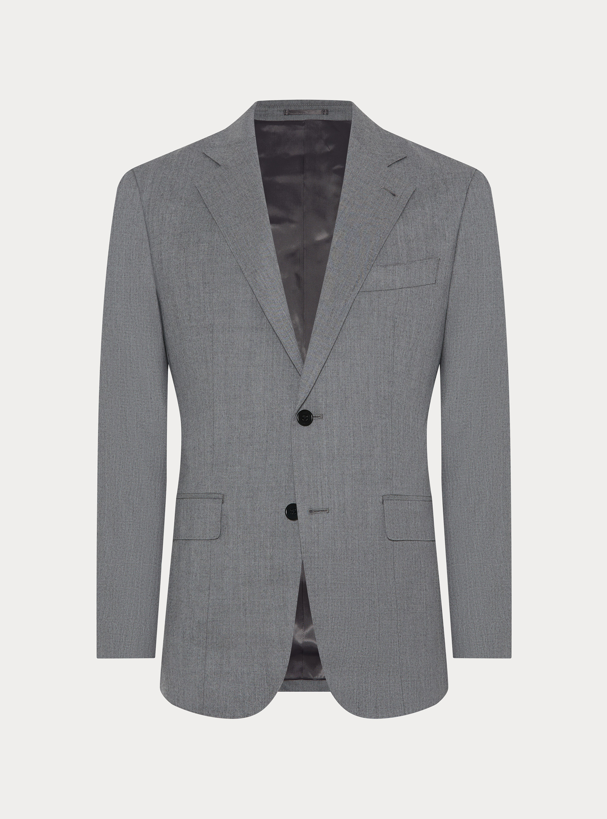 Wool flannel suit blazer, GRIGIO MELANGE 0151C