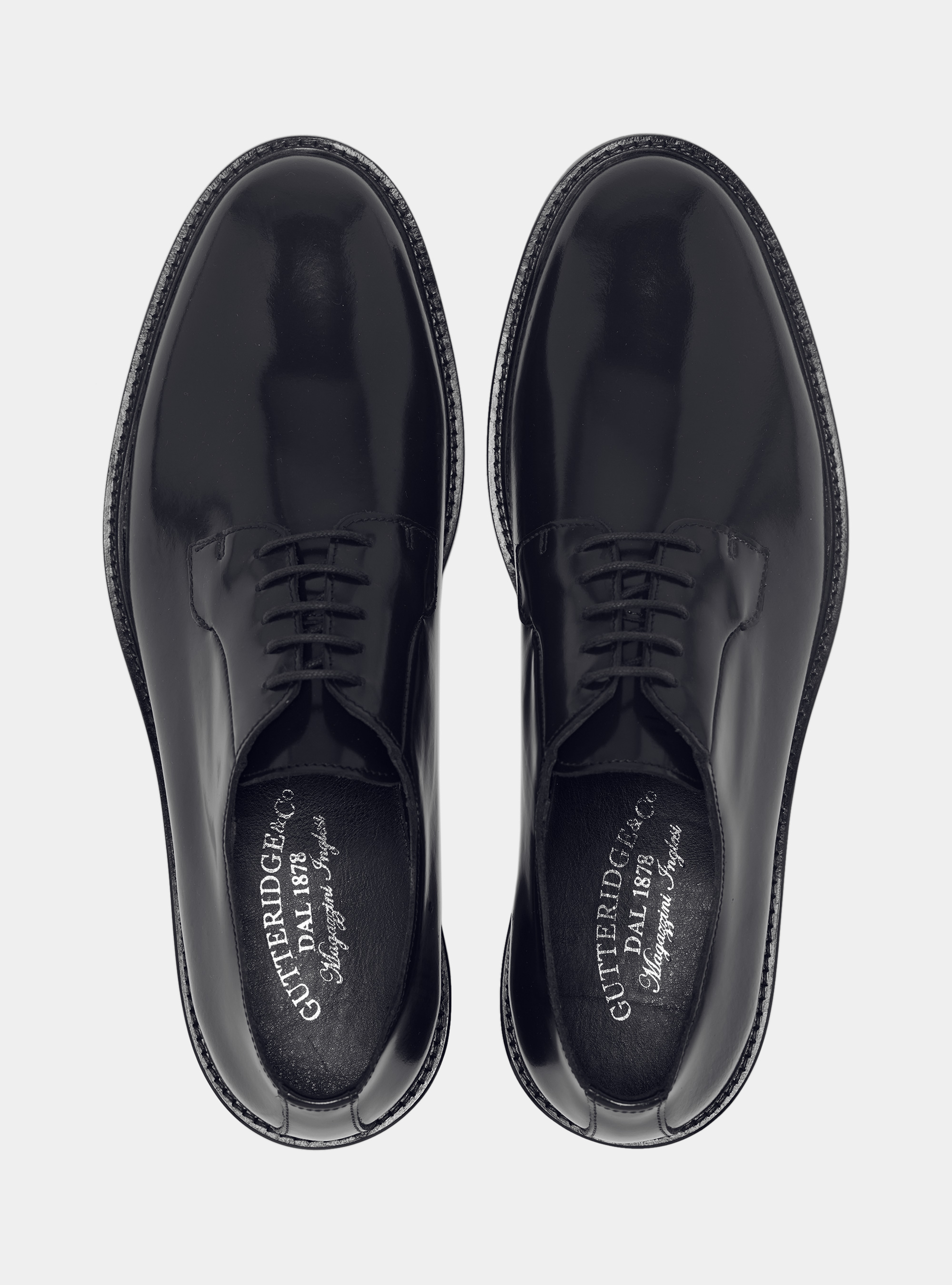 Derby en cuir abras&eacute;, BLEU MARINE