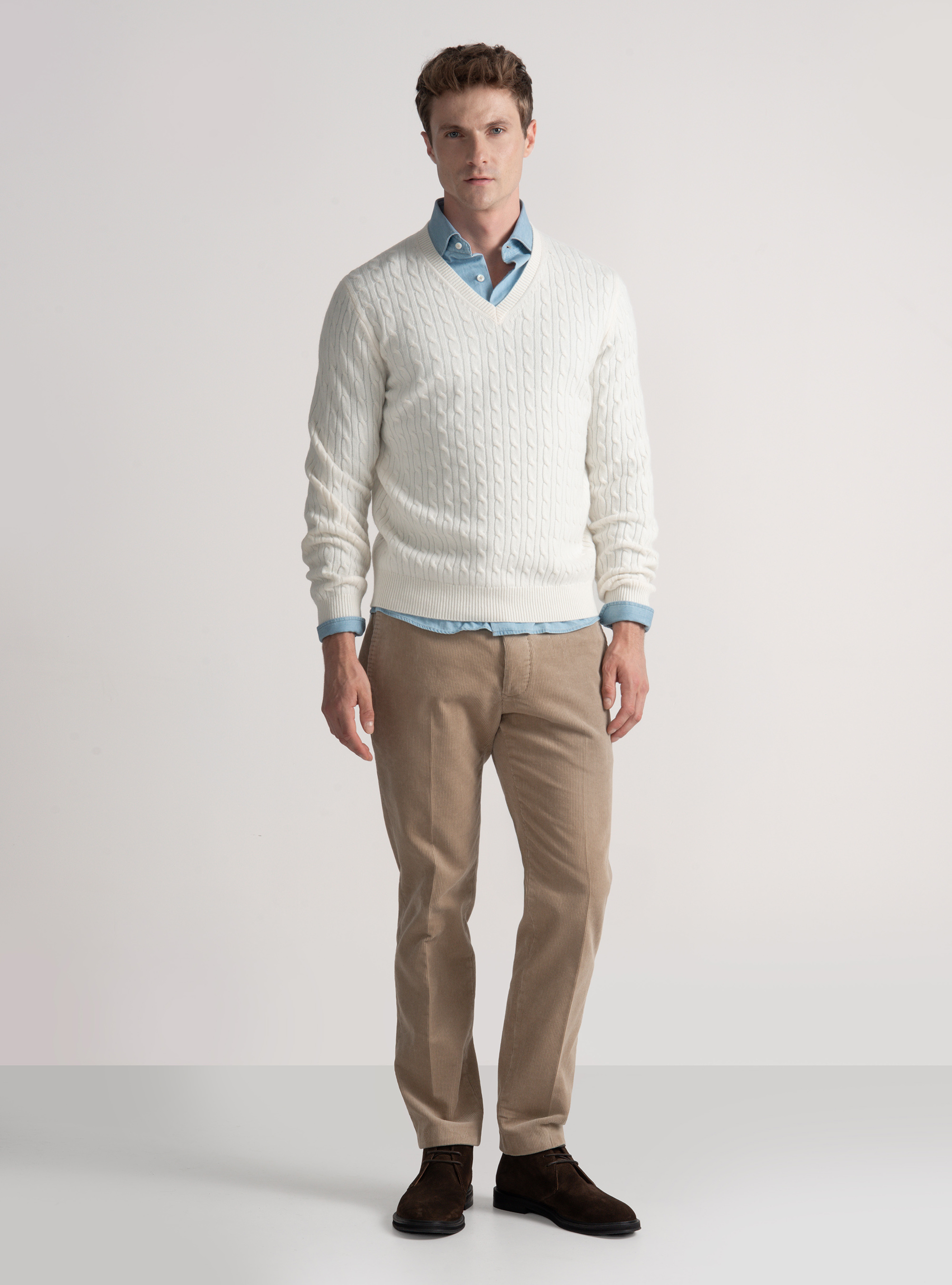 Corduroy trousers, SAND