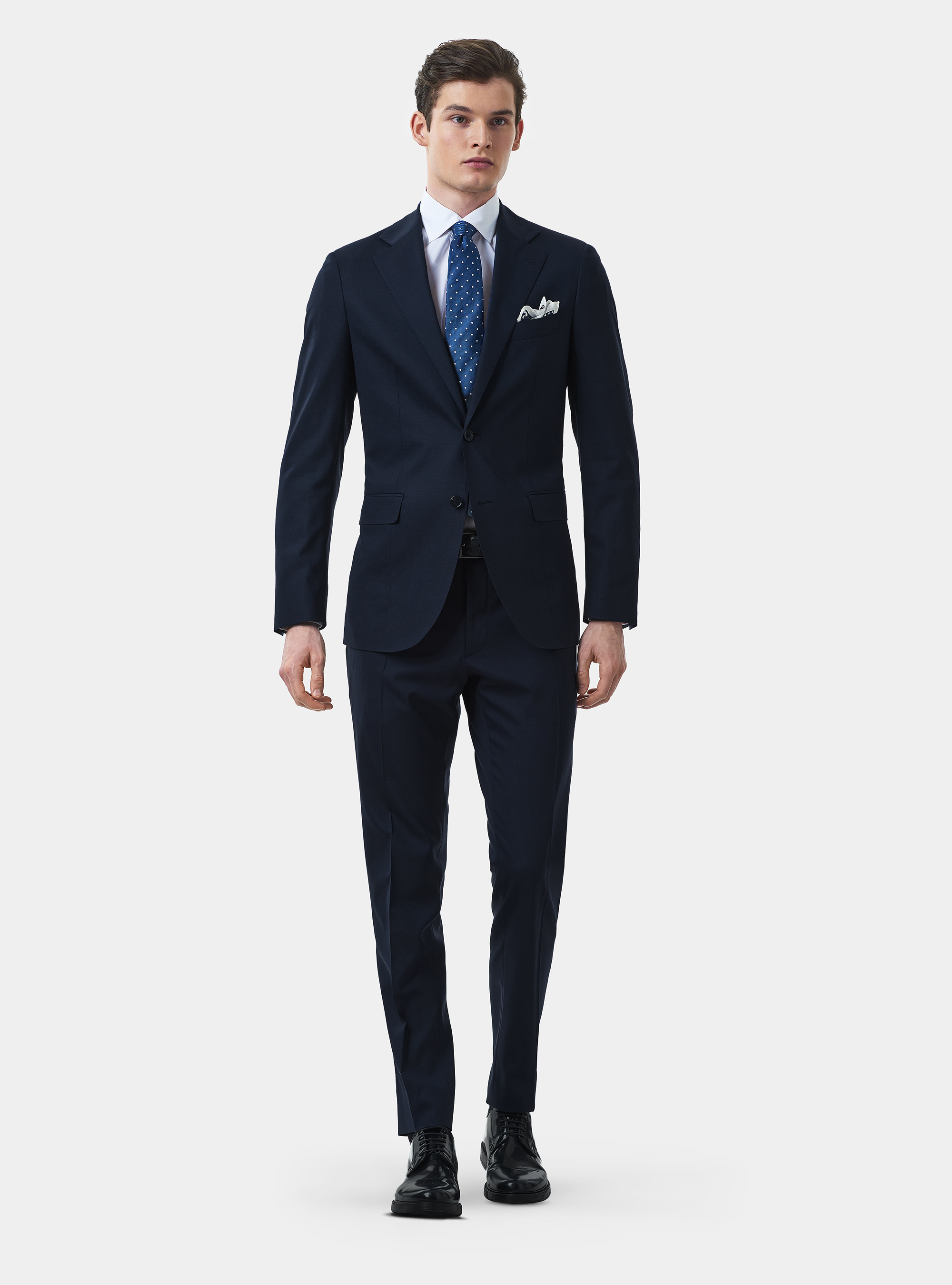 Giacca per abito in lana travelwear, BLU NAVY