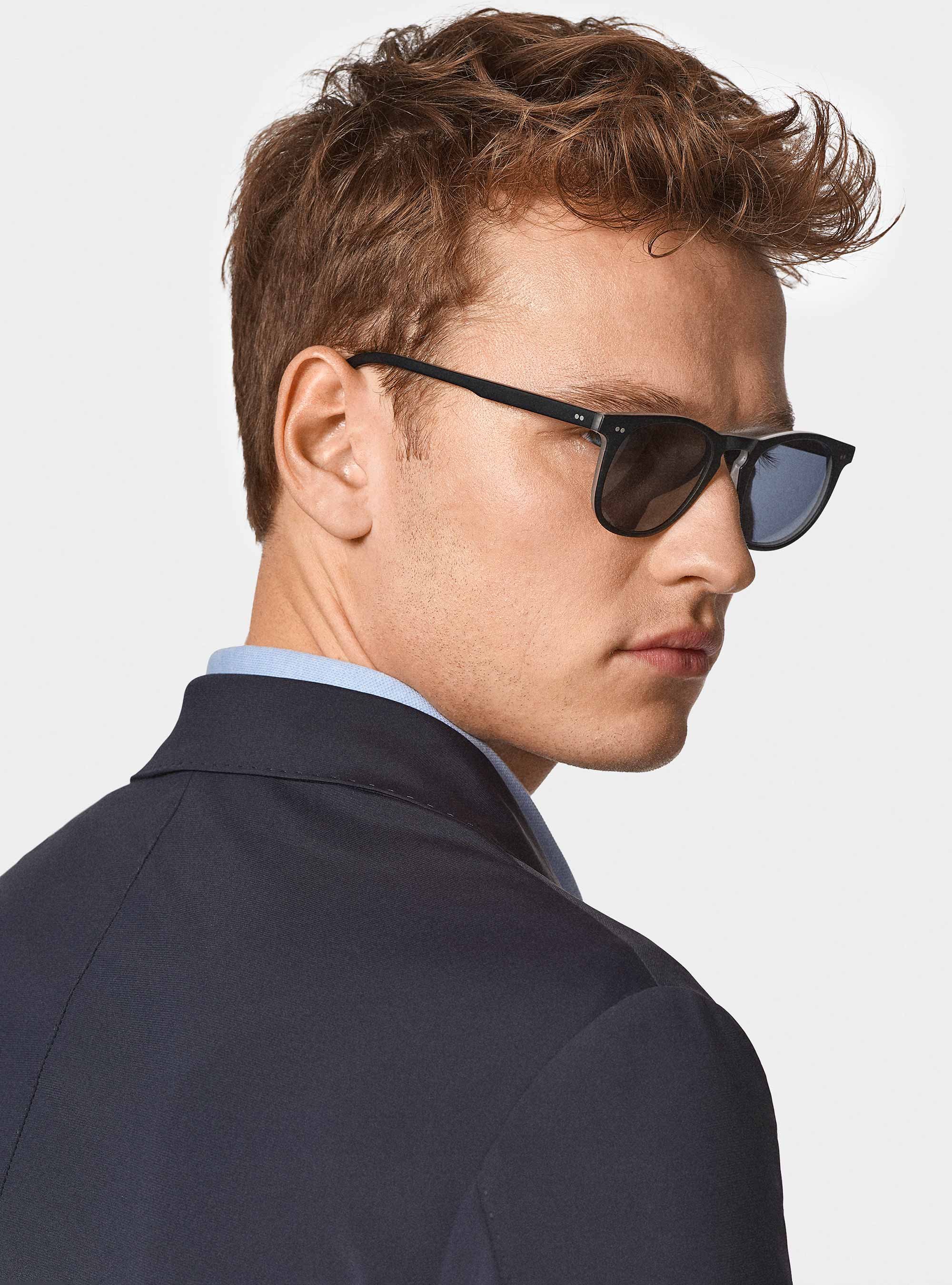 Giacca doppiopetto GT01 in jersey elasticizzato, BLU NAVY