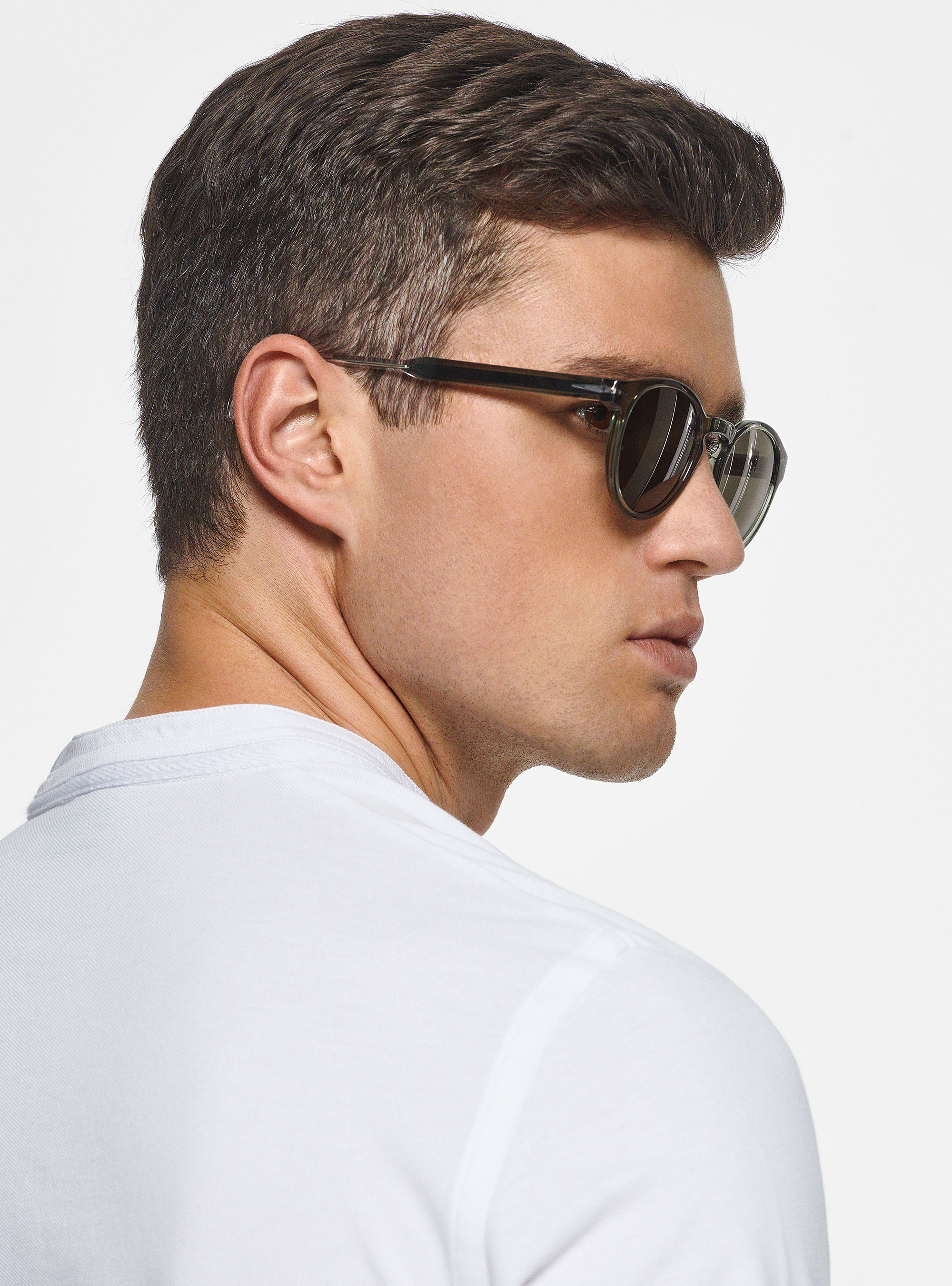 Polo coreano de piqu&eacute;, BLANCO