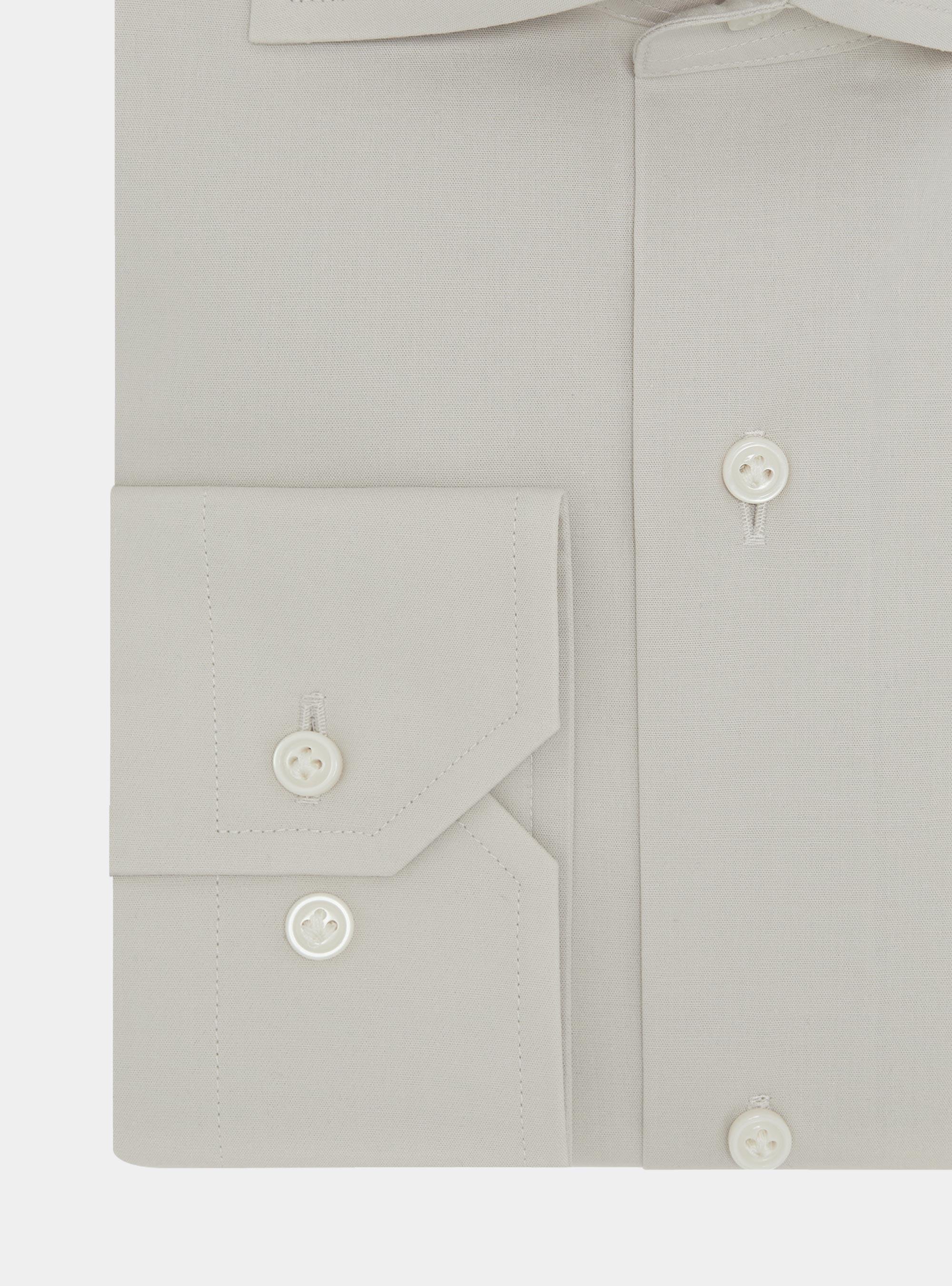 Stretch poplin shirt, ECRU