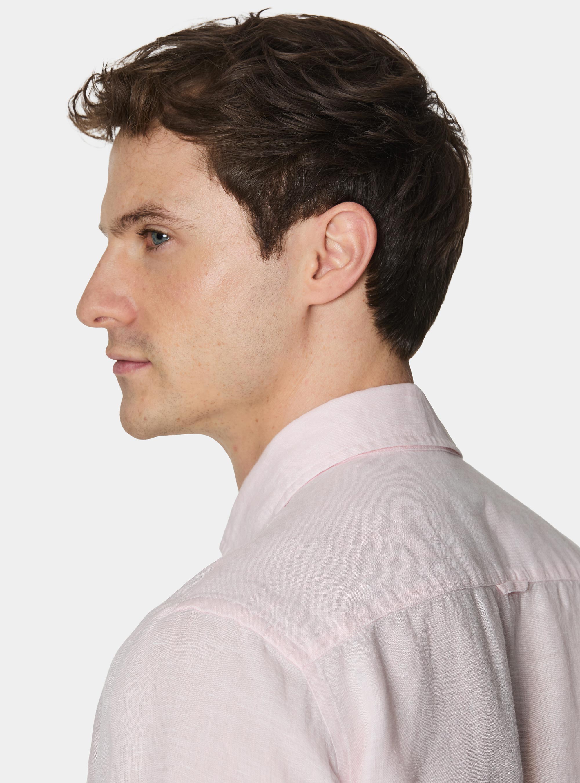 Camisa de lino puro, ROSA